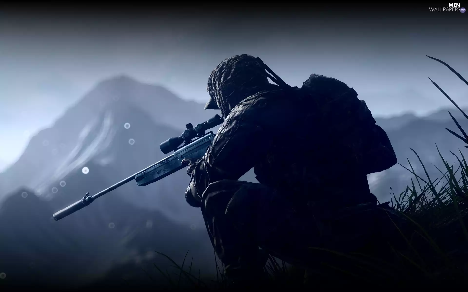 Battlefield 4, sniper, Mountains, soldier