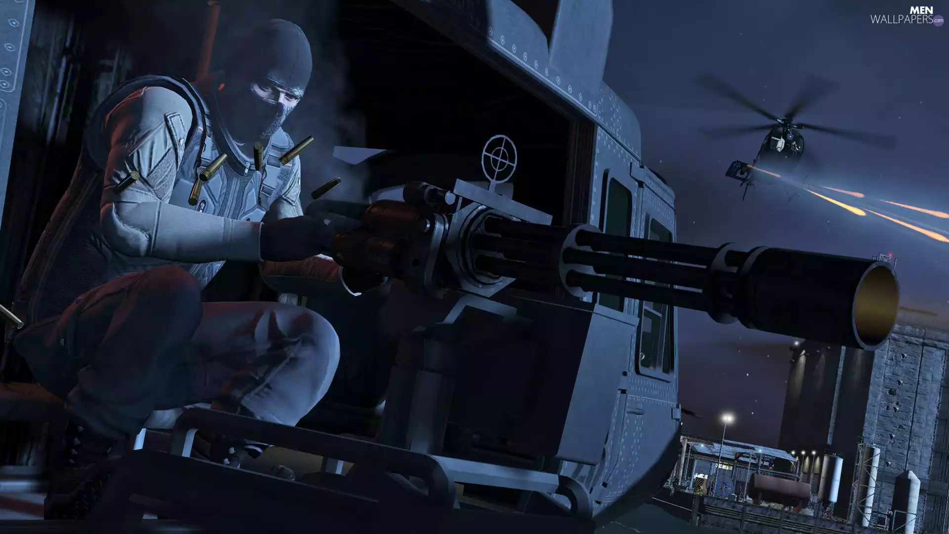 gun, helicopters, GTA 5, soldier, game