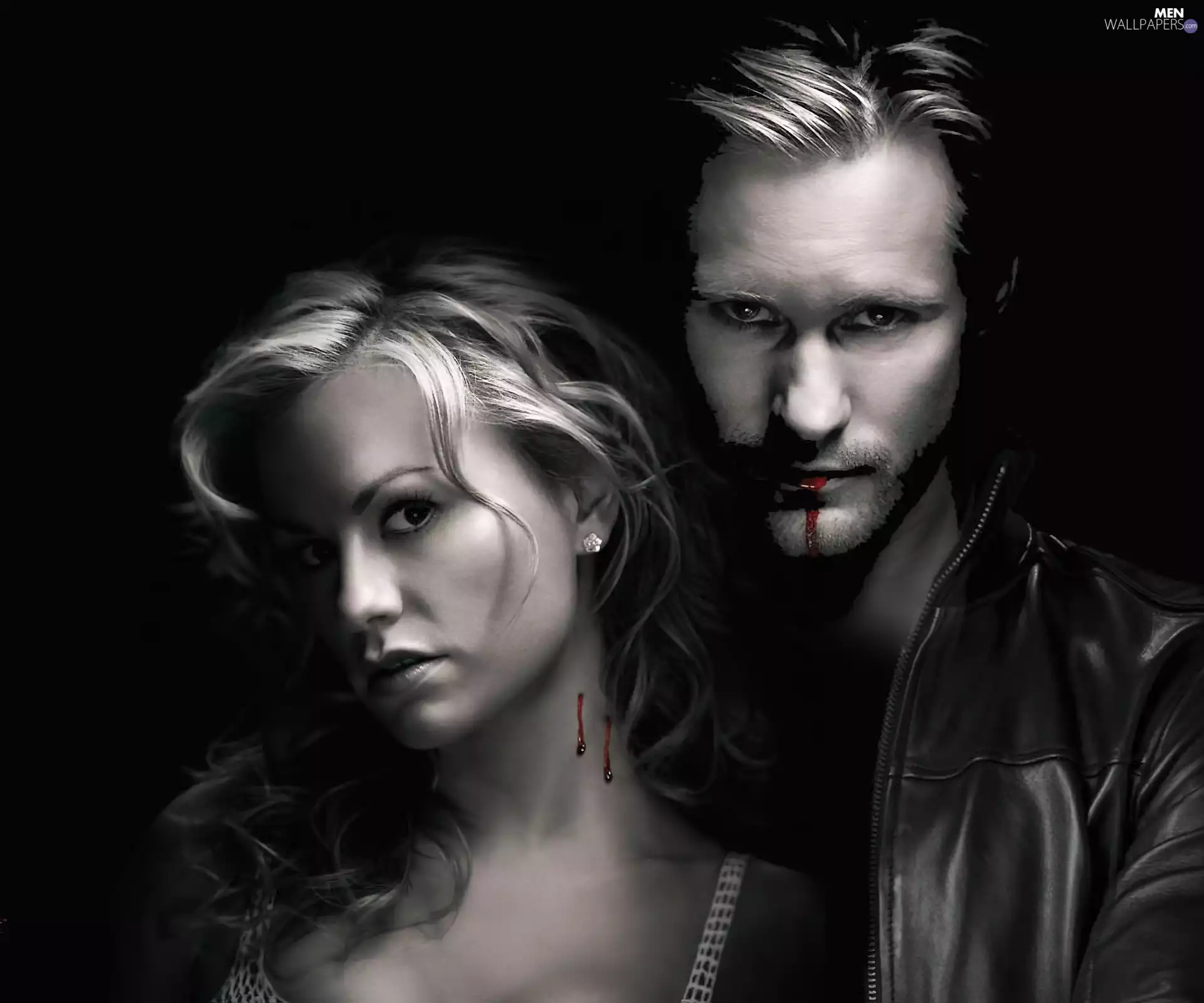 True Blood, Character of Sookie Stackhouse - Anna Paquin, Character of Eric Northman - Alexander Skarsgard, True Blood