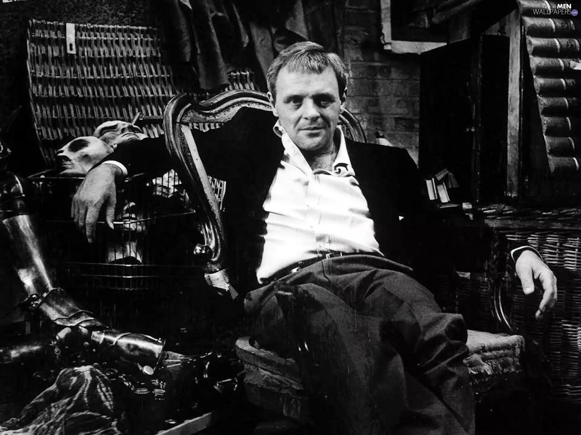 Chair, Anthony Hopkins, a man