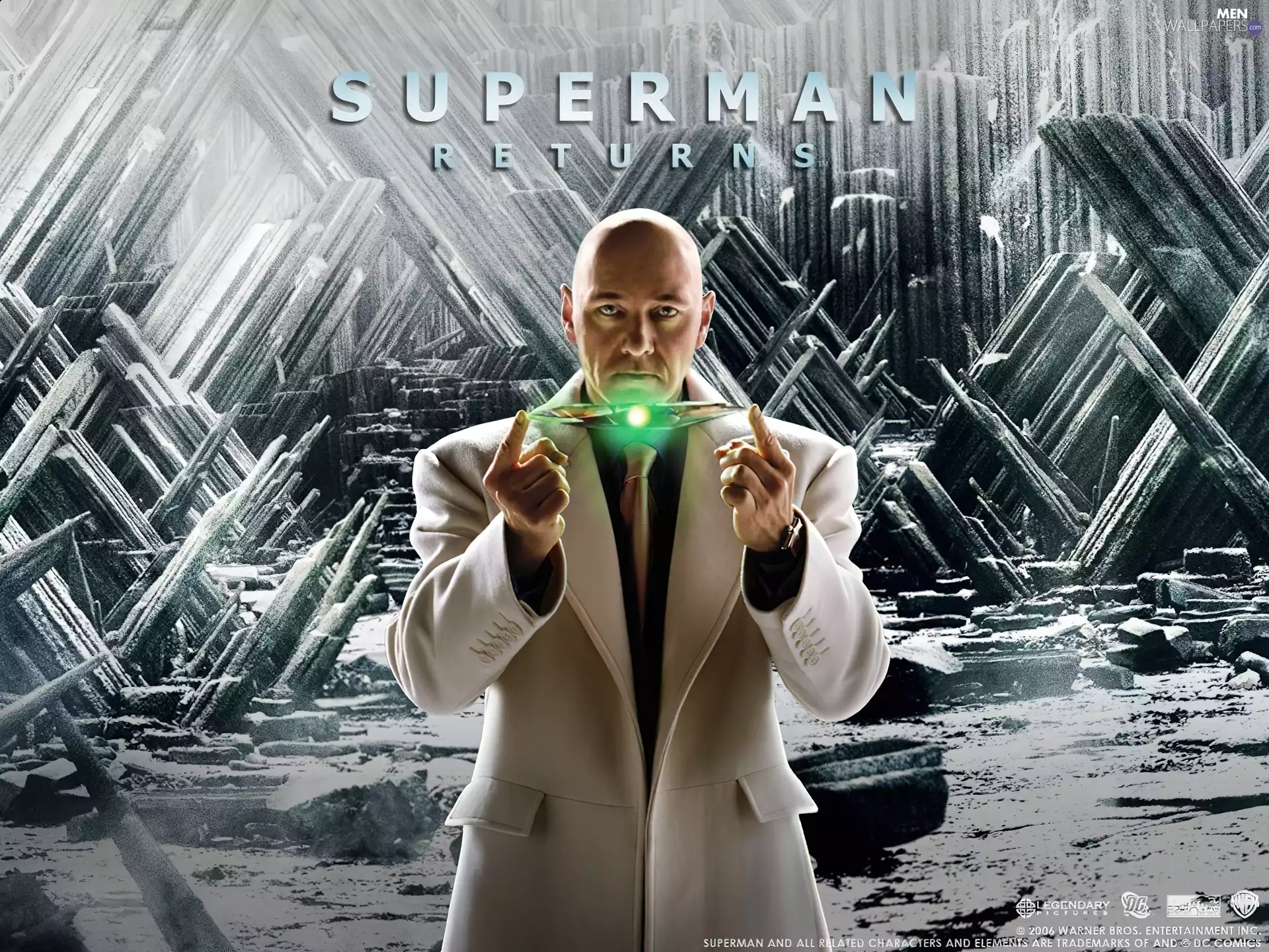 Superman Returns, glimmer, bald, Kevin Spacey