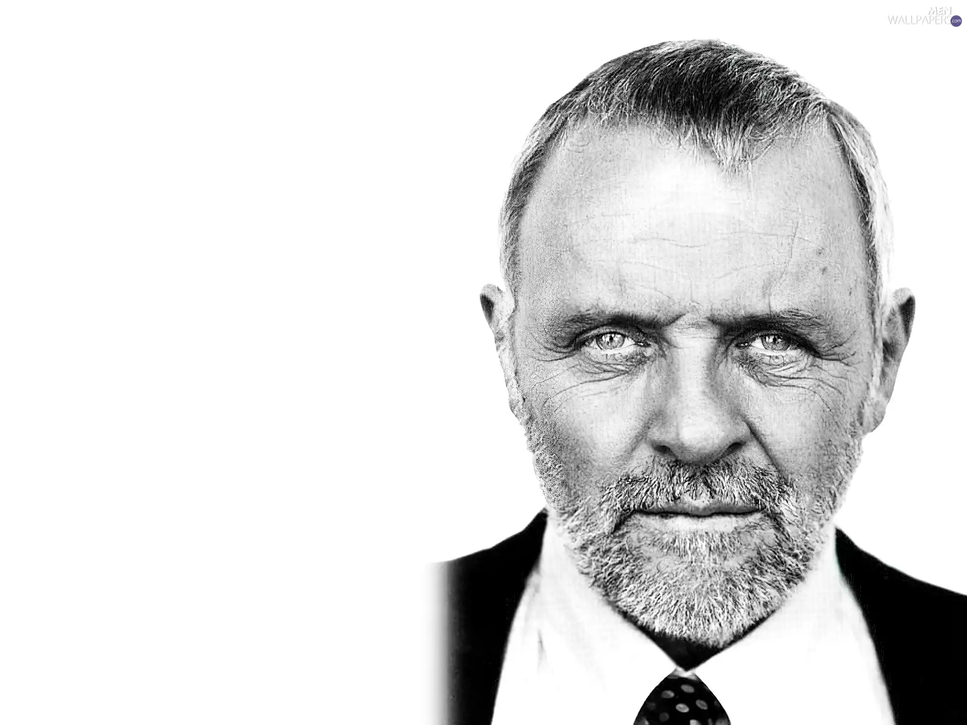 Tie, Anthony Hopkins, beard