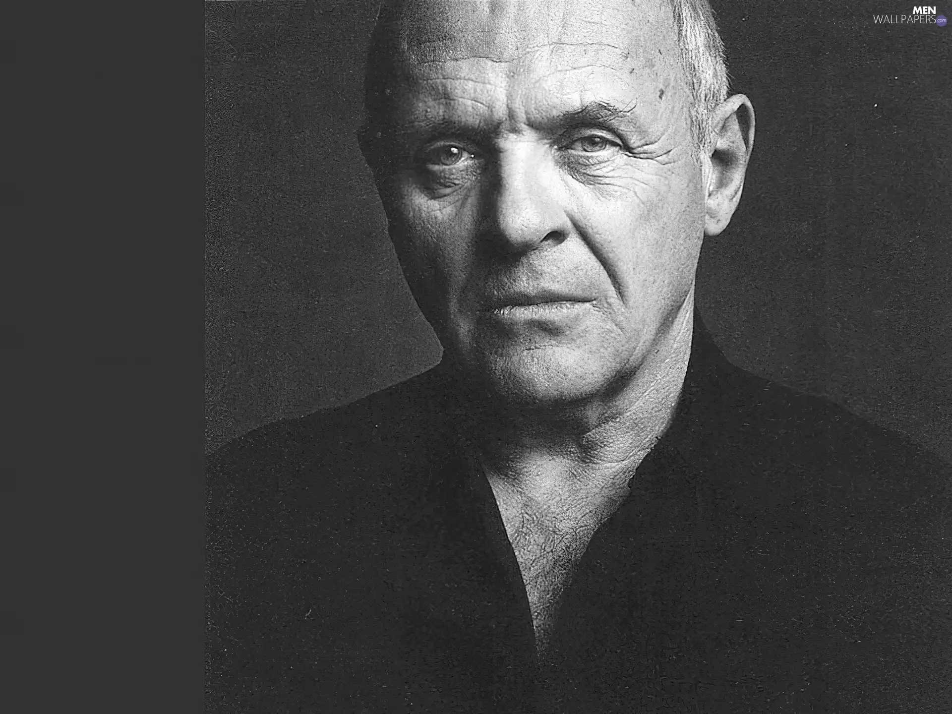 Coat, Anthony Hopkins, black