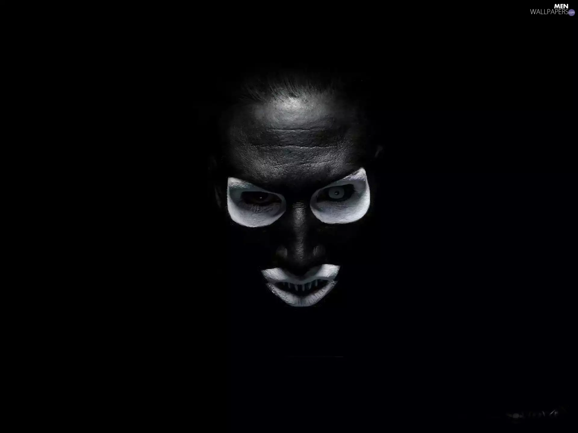 face, Marilyn Manson, black