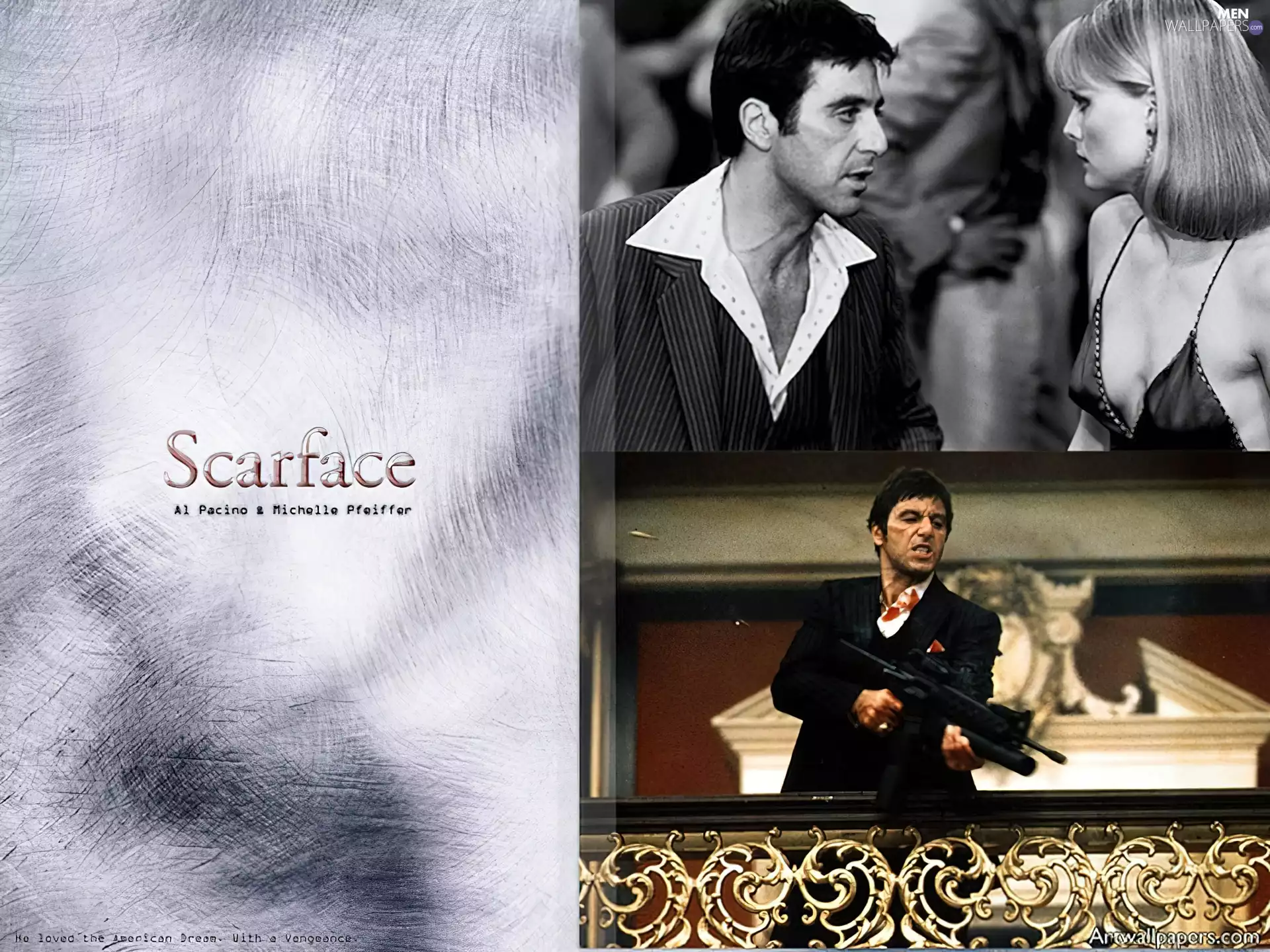 Hair, actor, gun, Black, Al Pacino