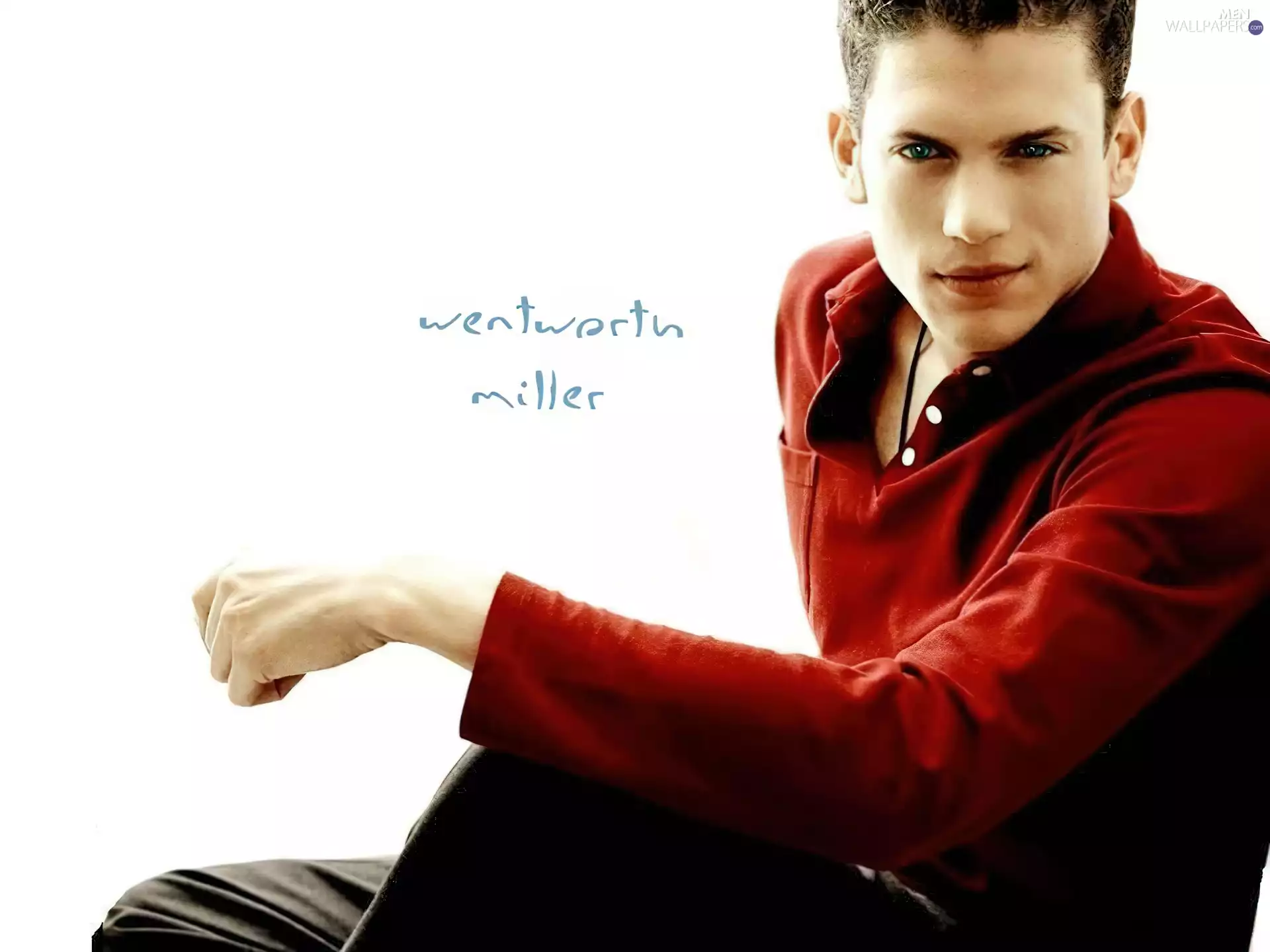 Wentworth Miller, Red blouse