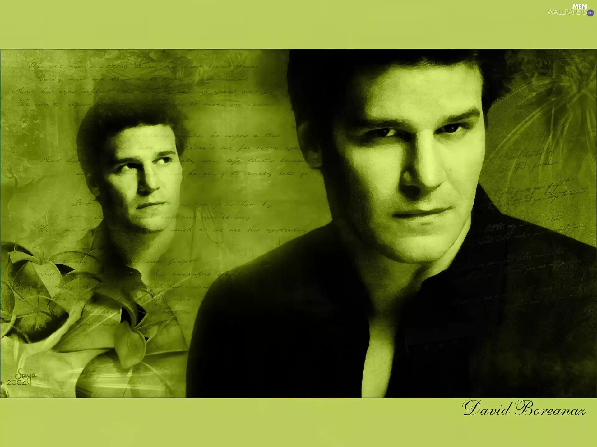 dark suit, David Boreanaz, Black hair