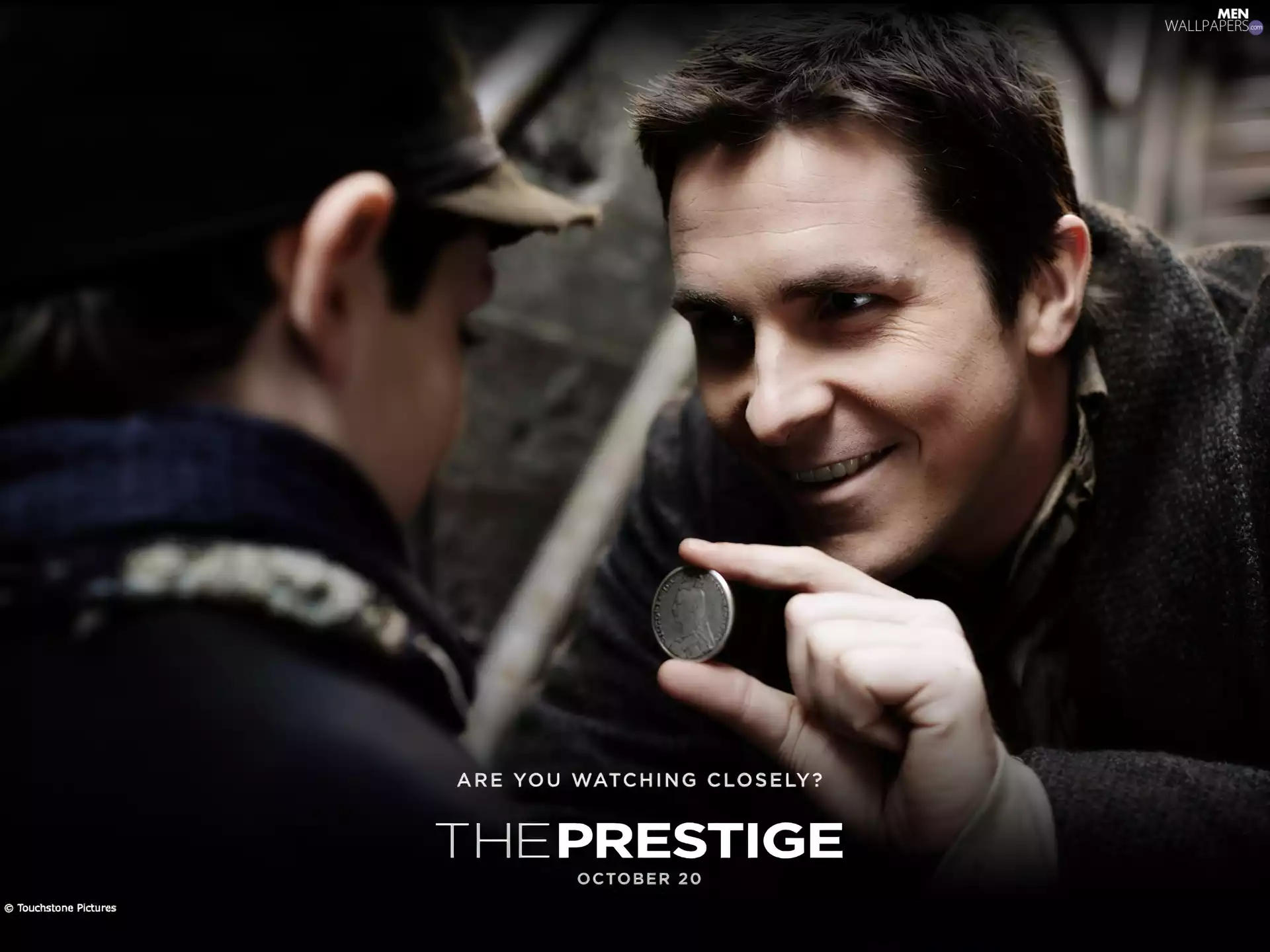 The Prestige, coin, boy, Christian Bale