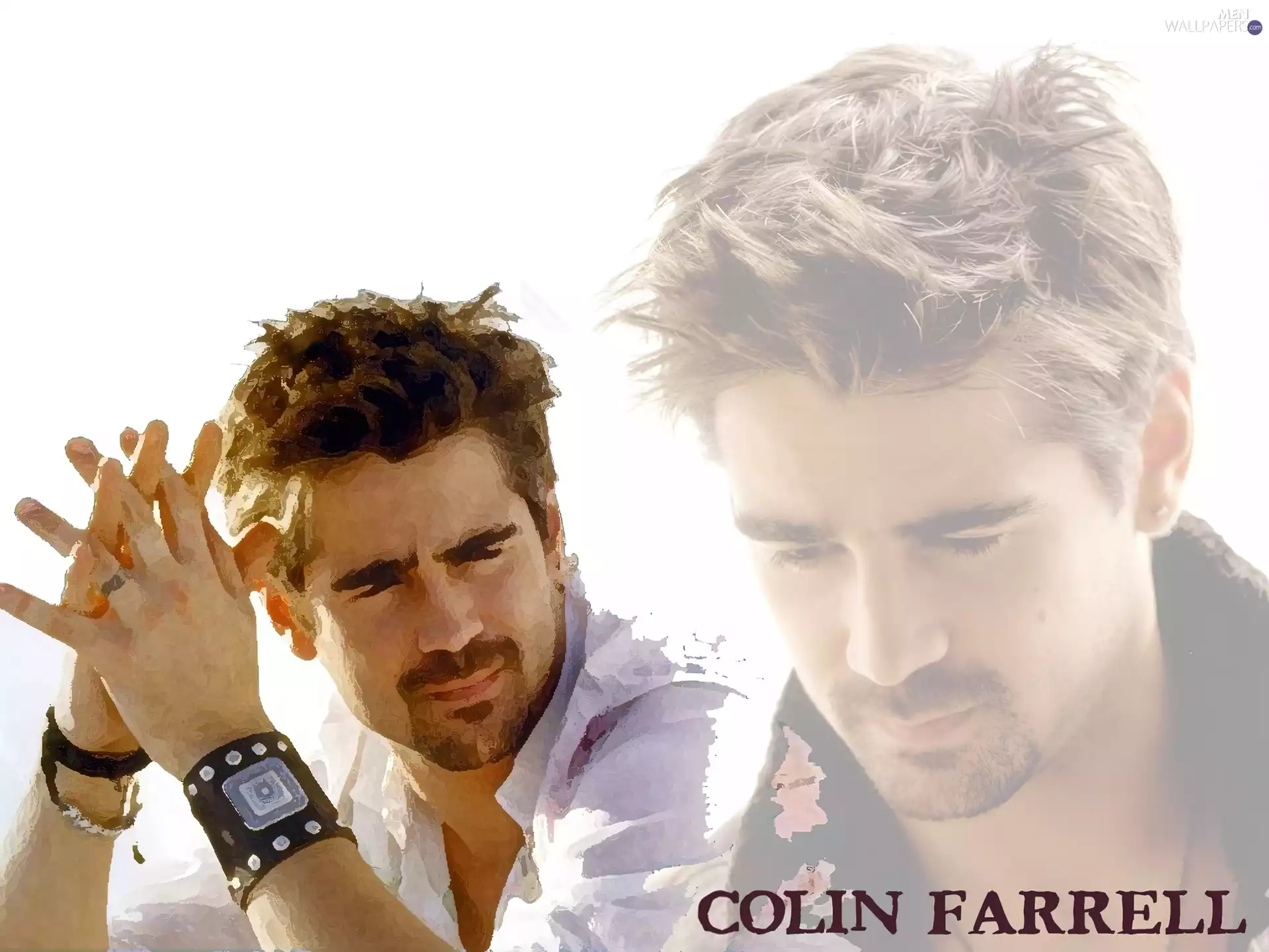 beard, Colin Farrell, bracelet
