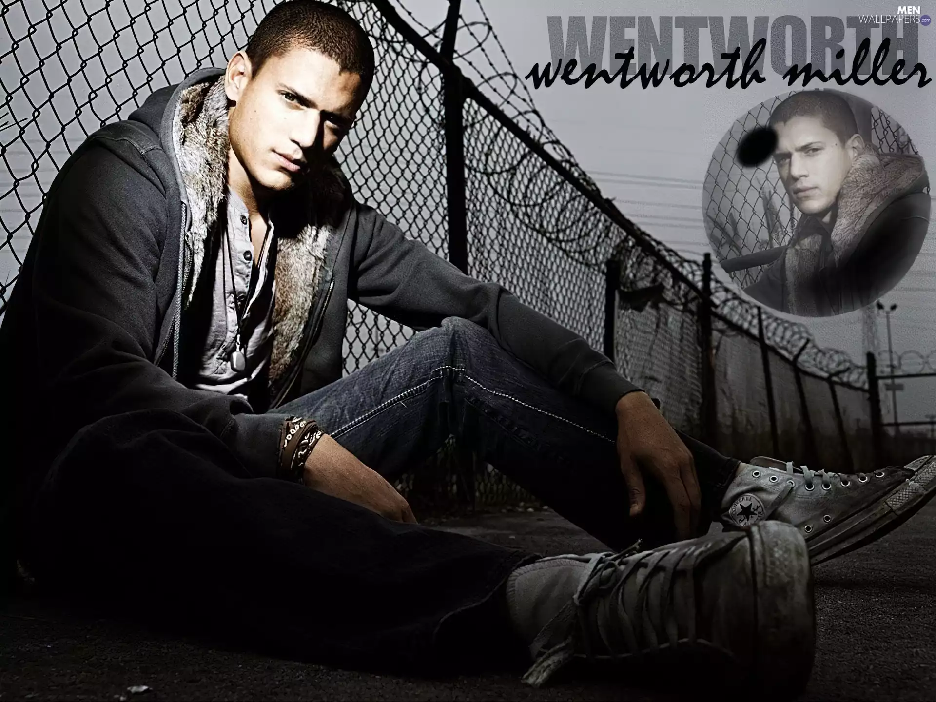 sneakers, Wentworth Miller, Prison Break, fence, Prison Break