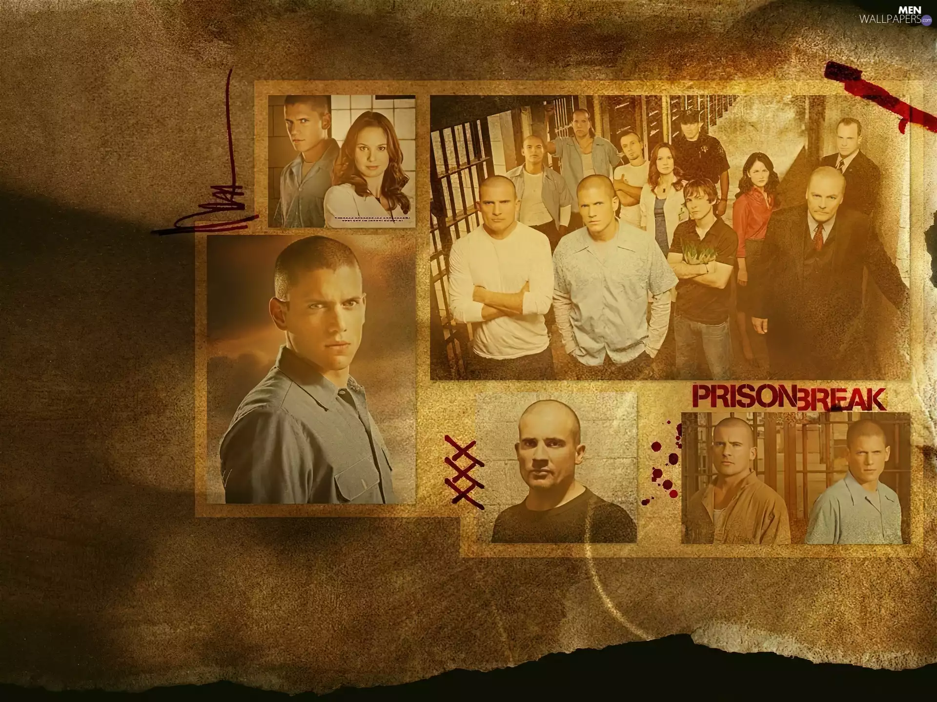 Dominic Purcell, Prison Break, prison, Wentworth Miller, Prison Break, Sarah Wayne Callies, Characters