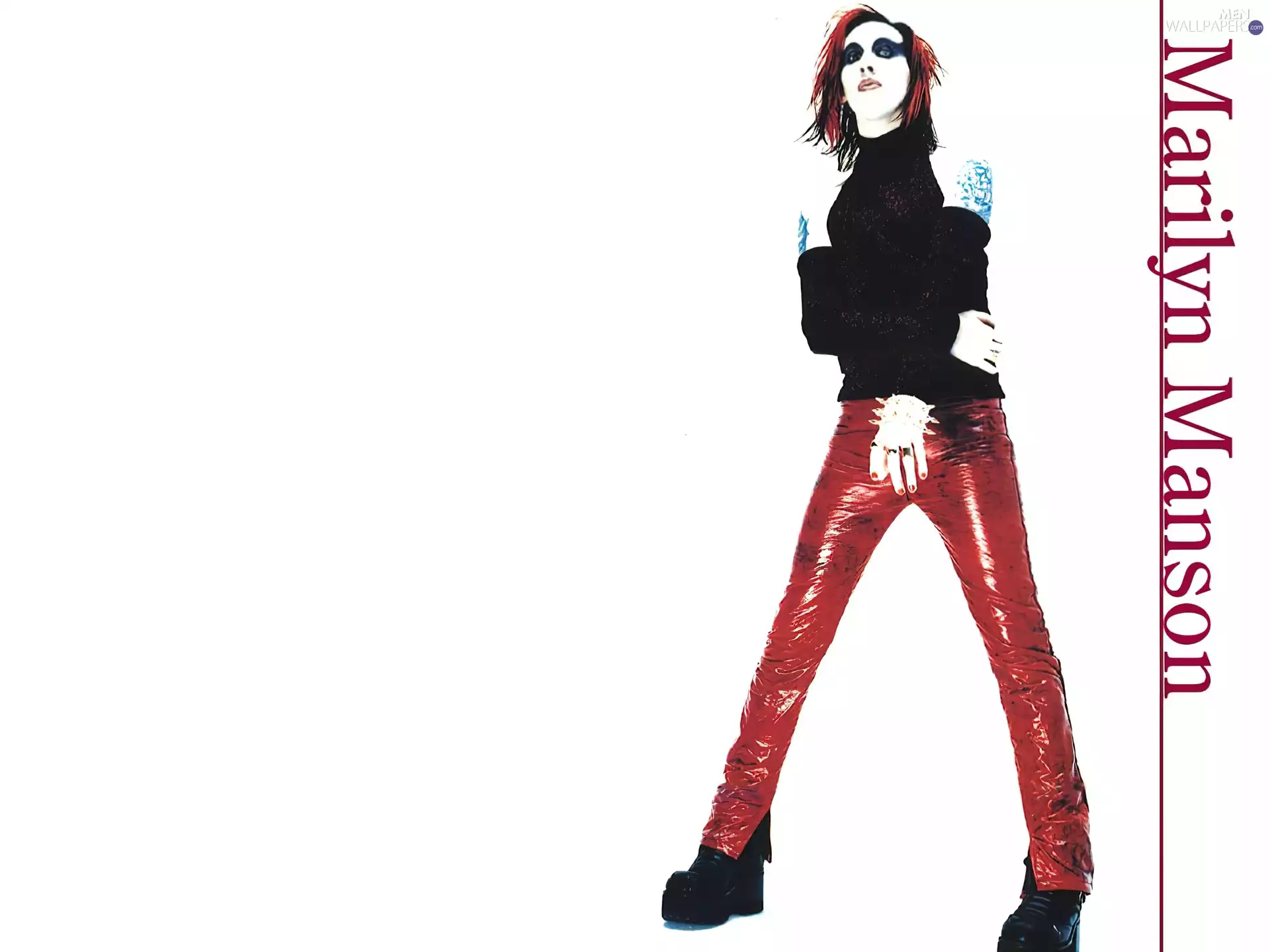 trousers, Brian Hugh Warner, Red