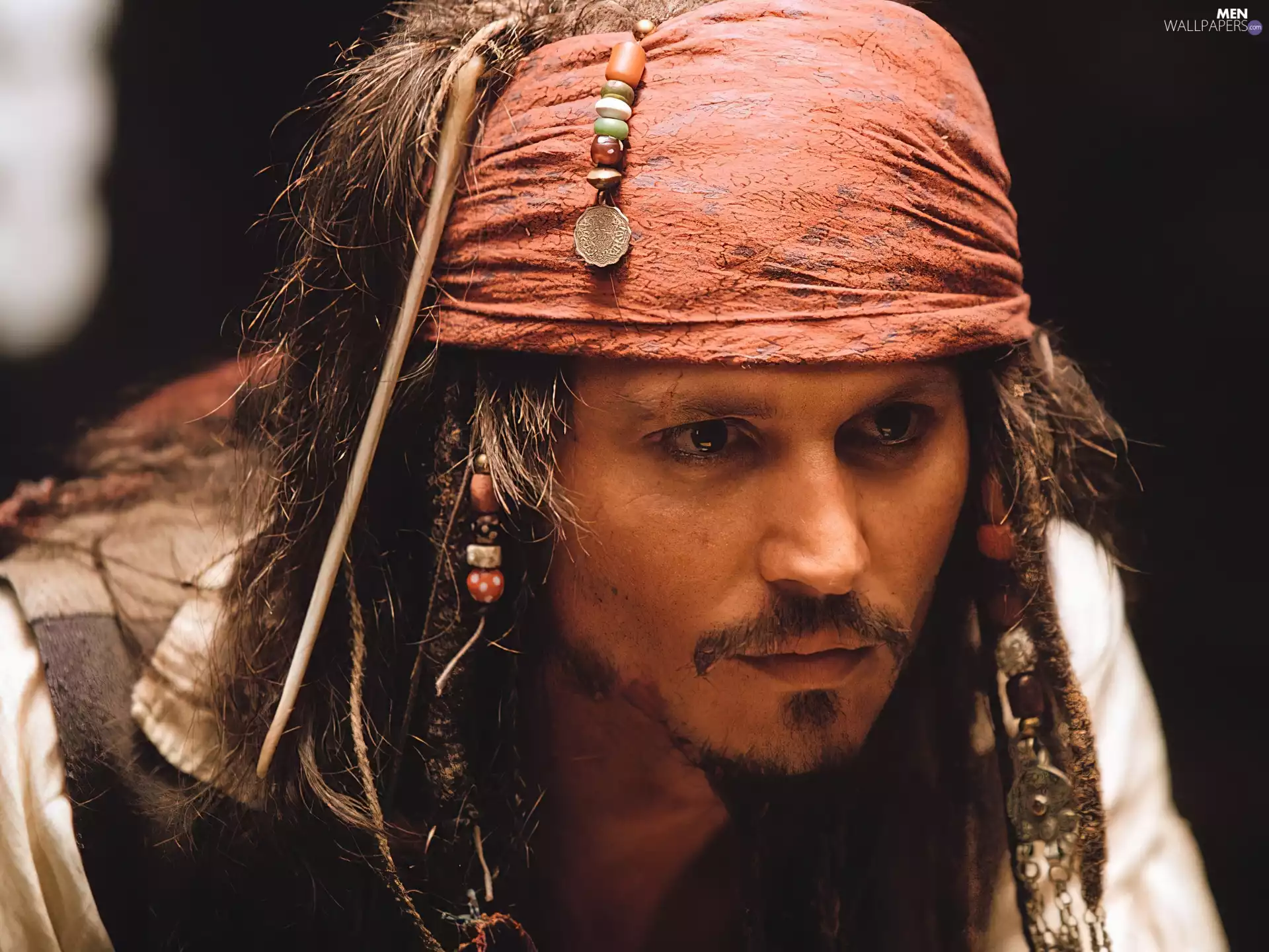 Piraci Z Karaibów, chaplet, shawl, Johnny Depp