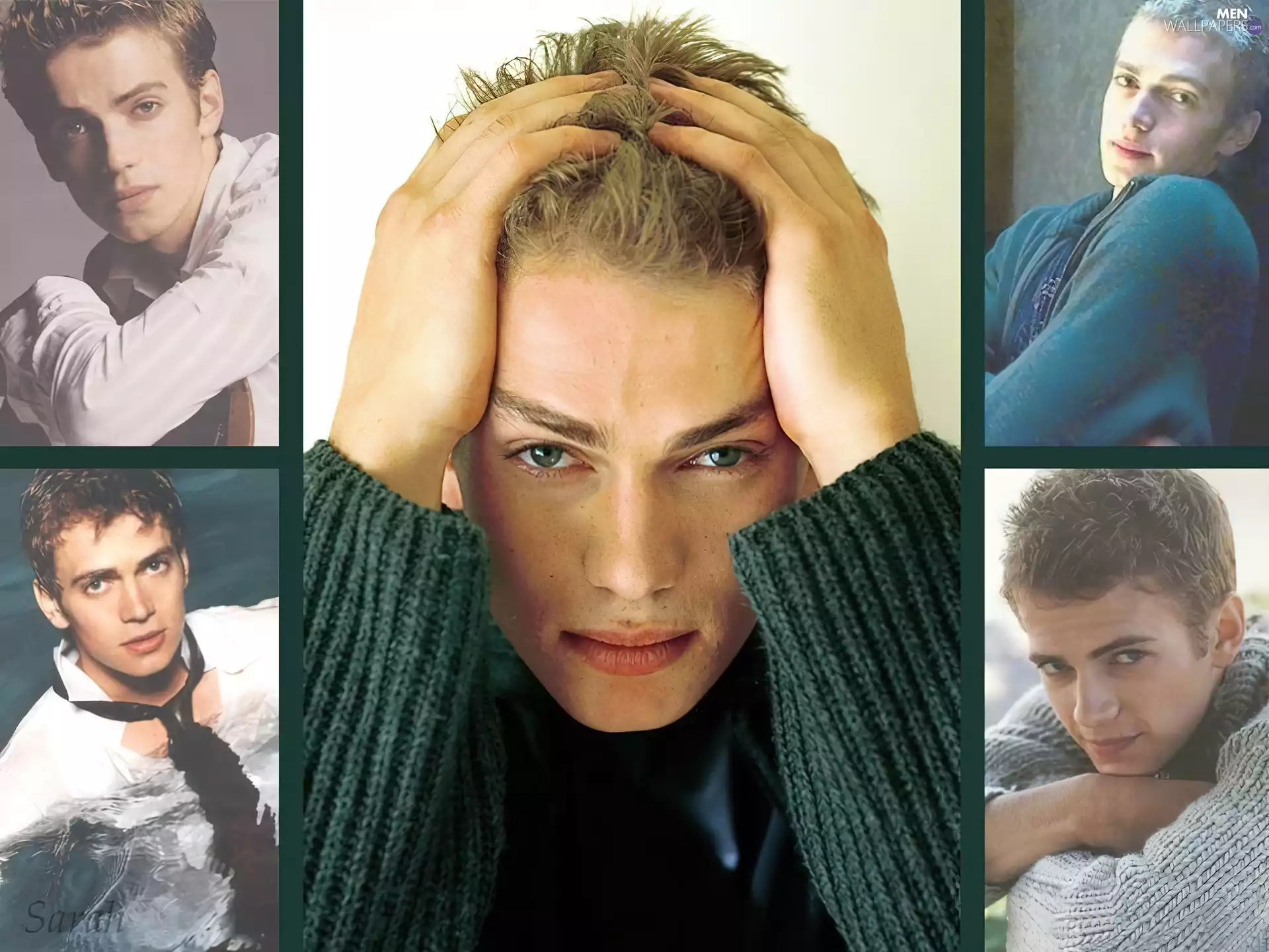 Blue eyes, Hayden Christensen, Light hair