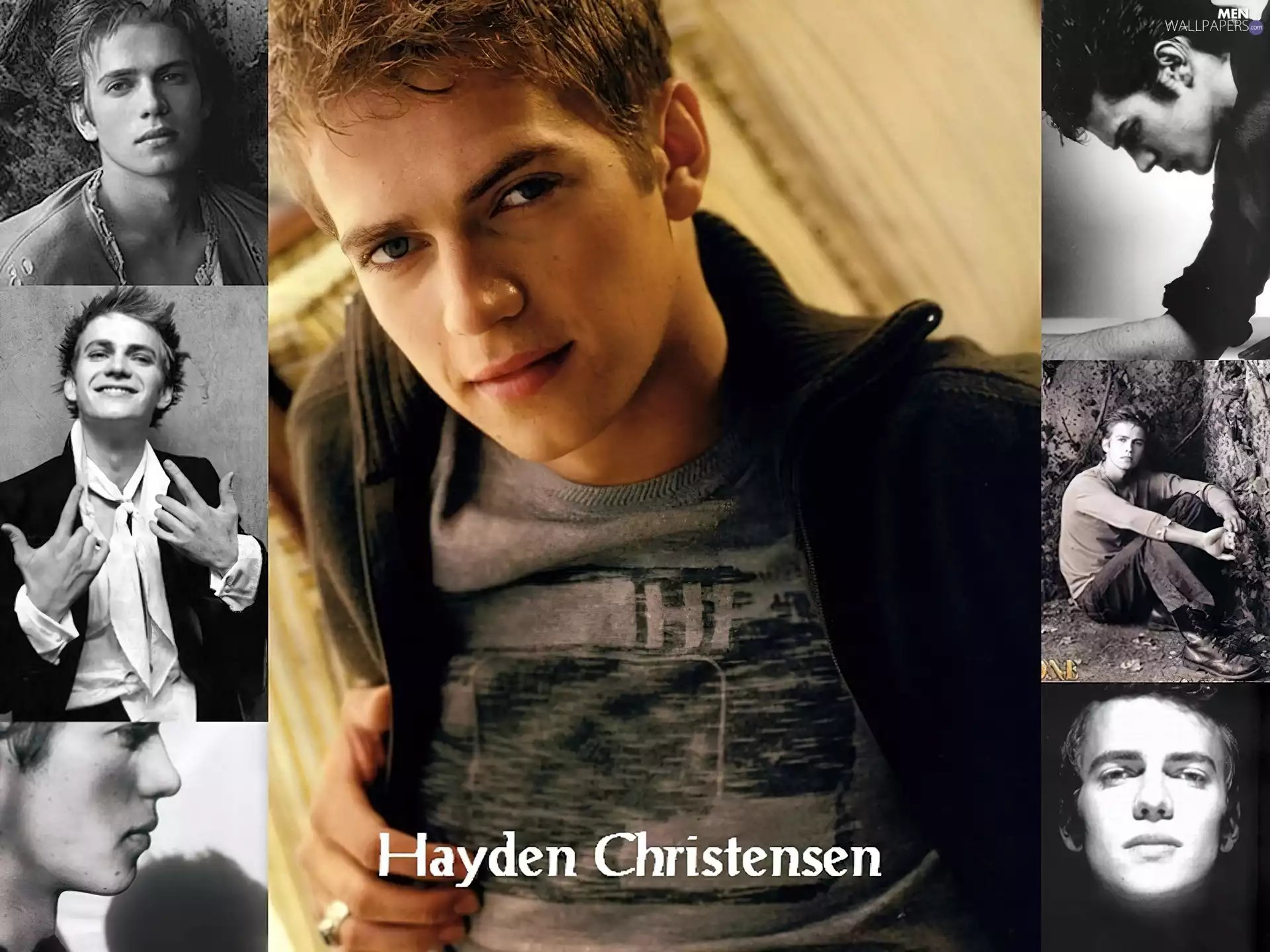 Light hair, Hayden Christensen, black sweater