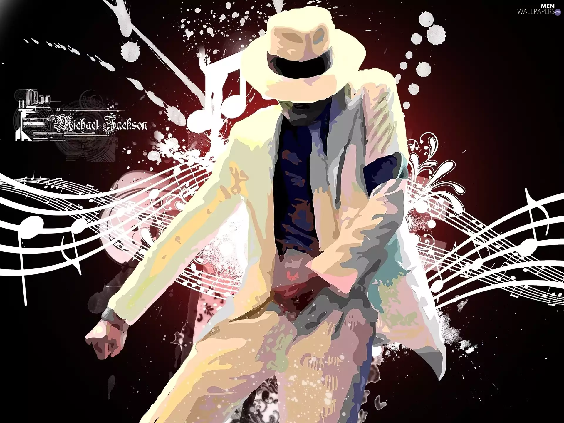 Hat, Coat, Michael Jackson, White