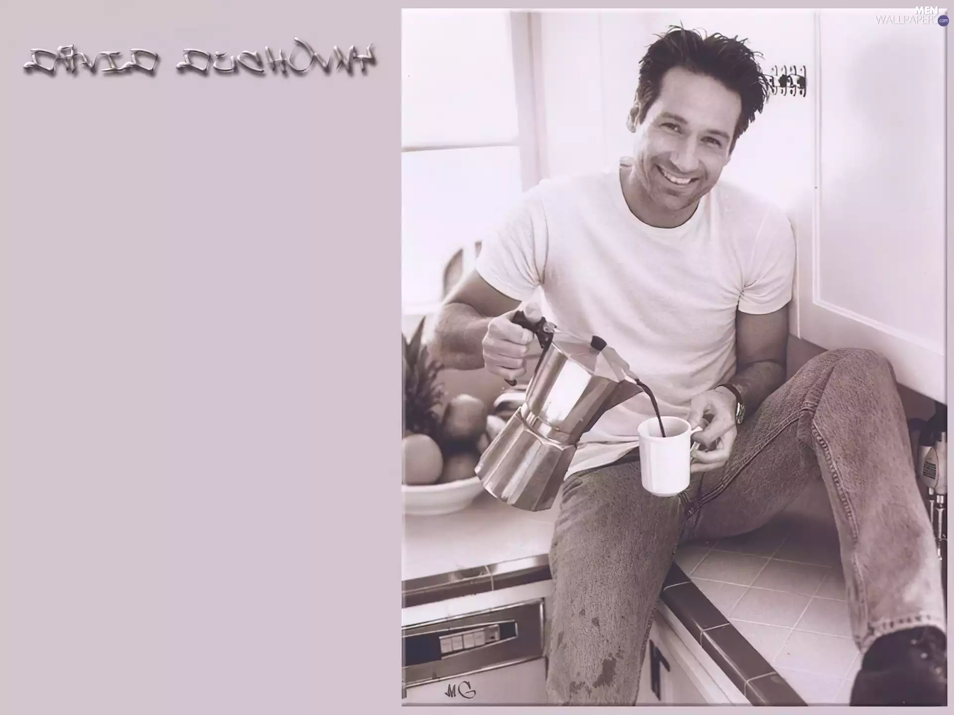 Cup, David Duchovny, coffee