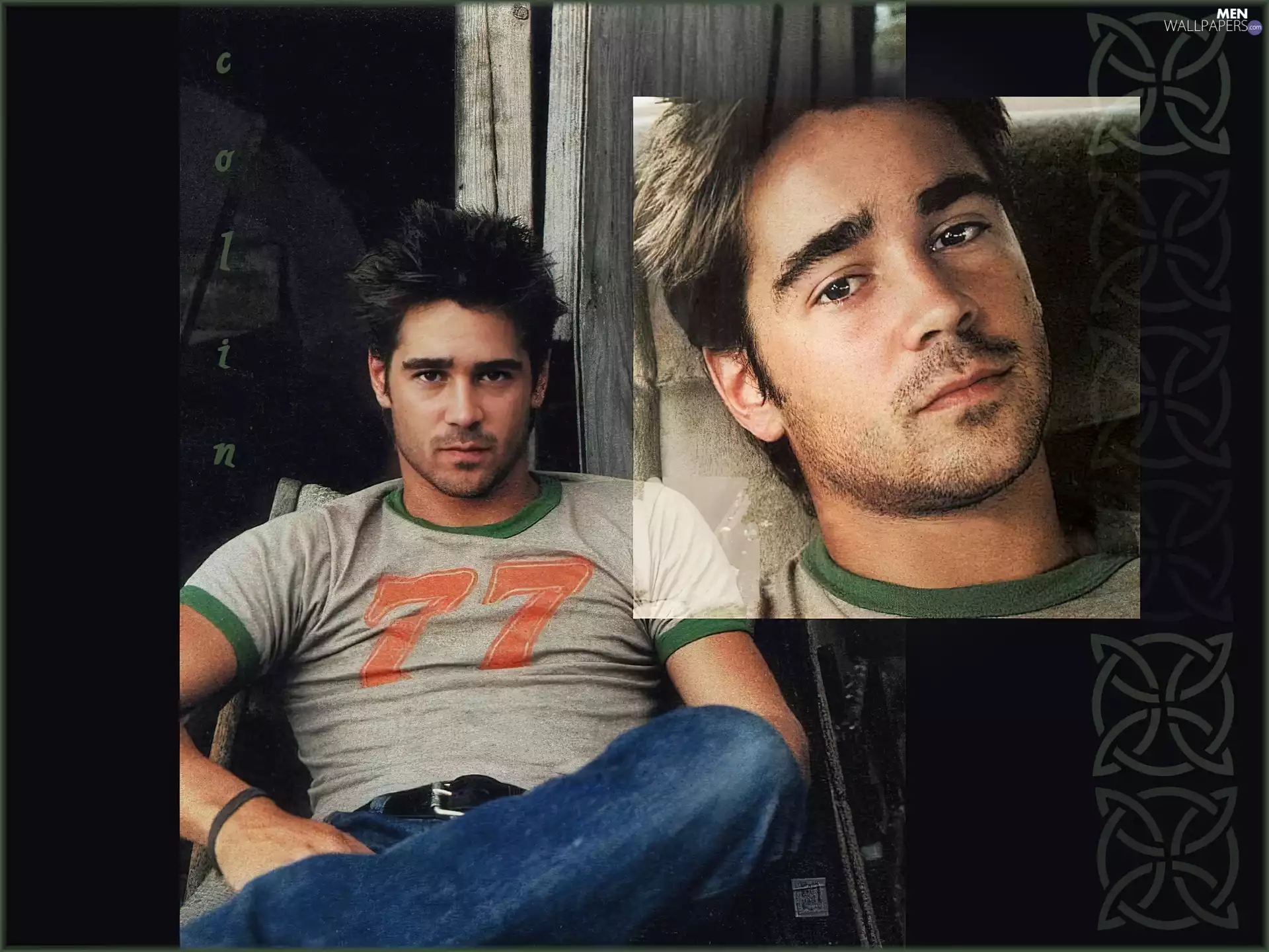 hair, Colin Farrell, dark eyes