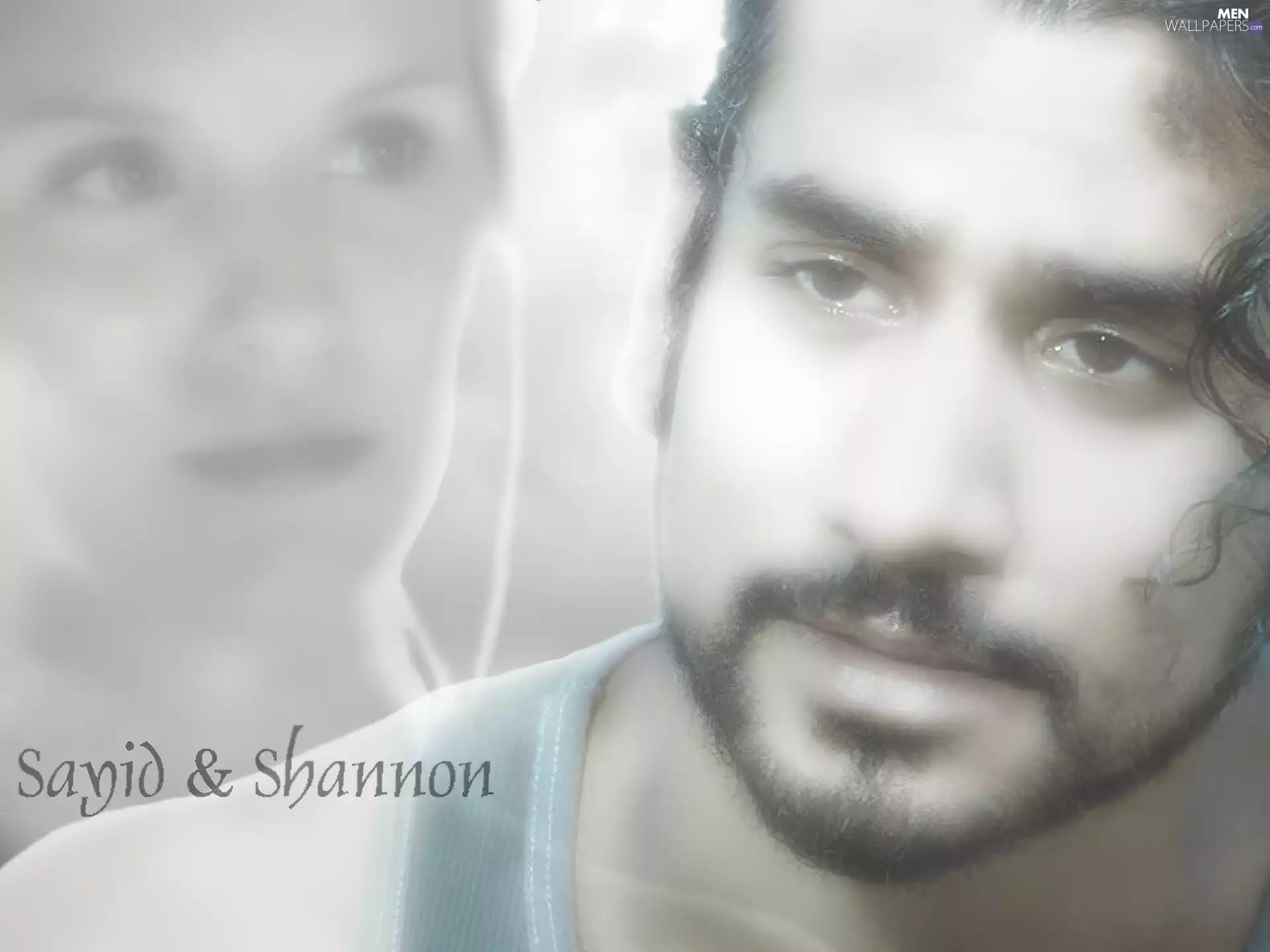 lost, series, Naveen Andrews, faces, Maggie Grace, confused