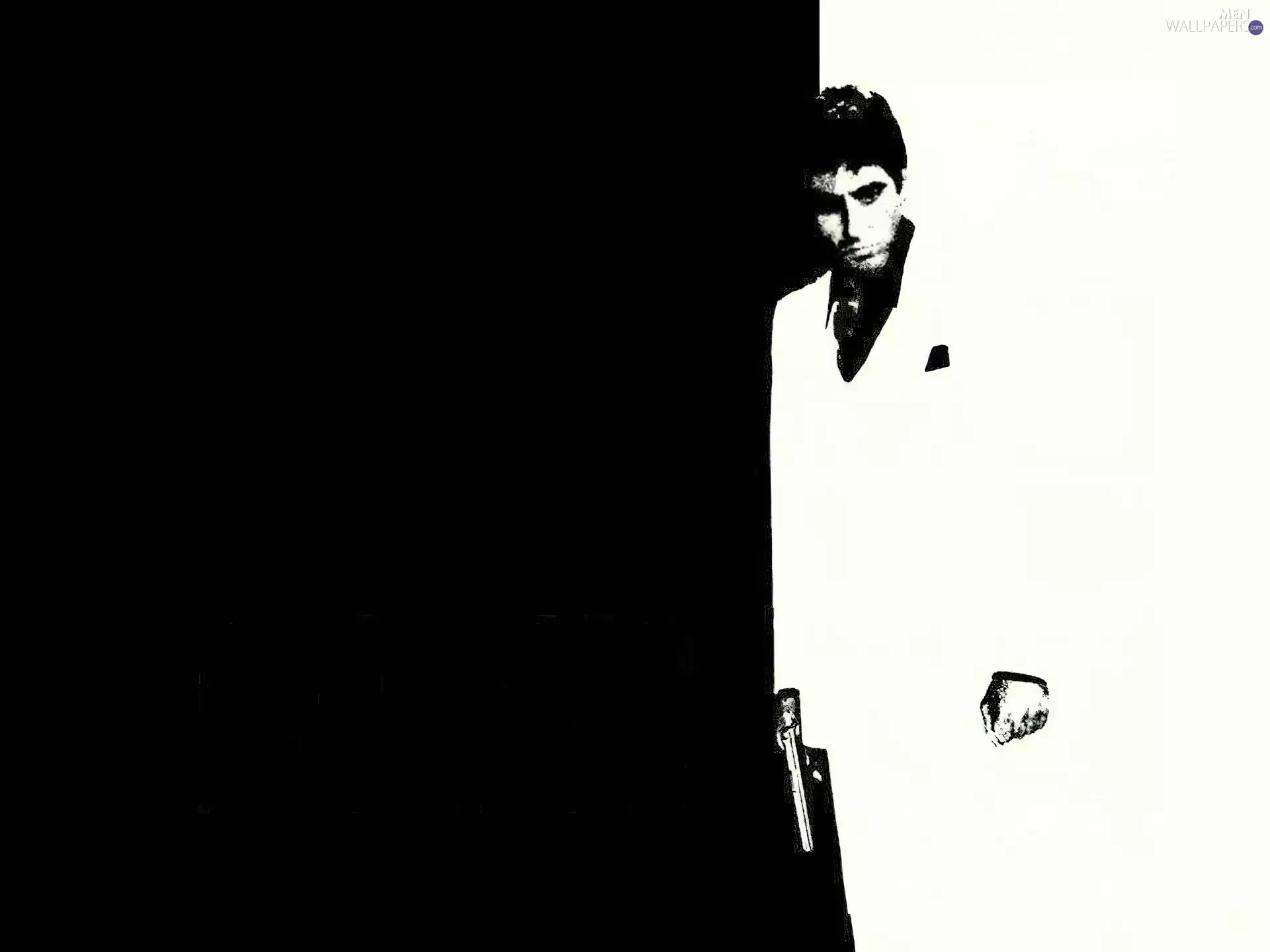 Gun, actor, lightsome, costume, Al Pacino