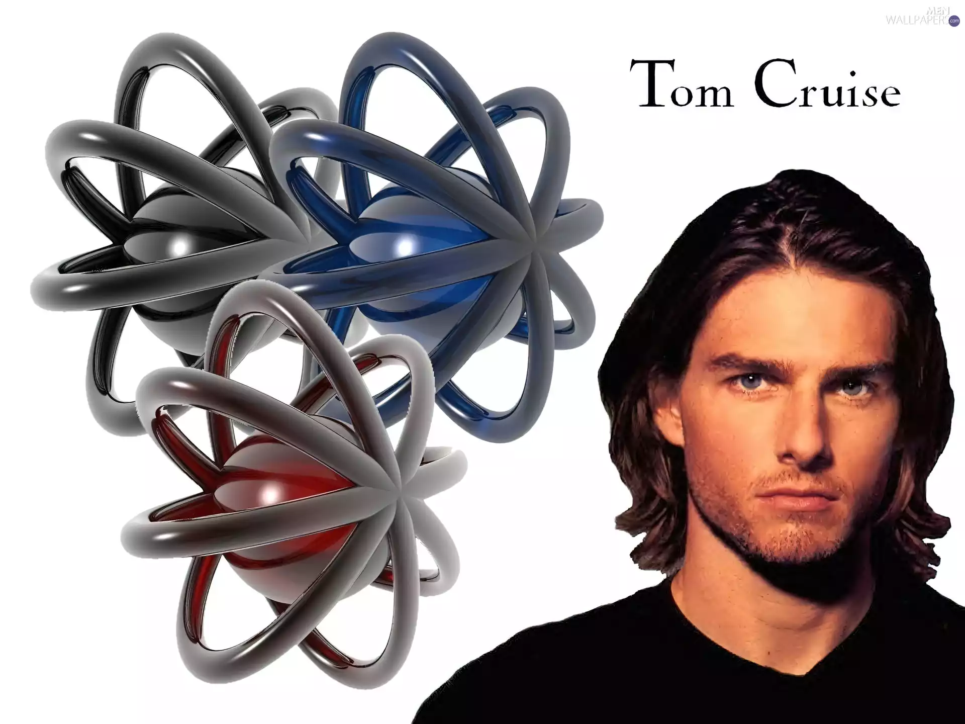 long hair, Tom Cruise, Blue eyes