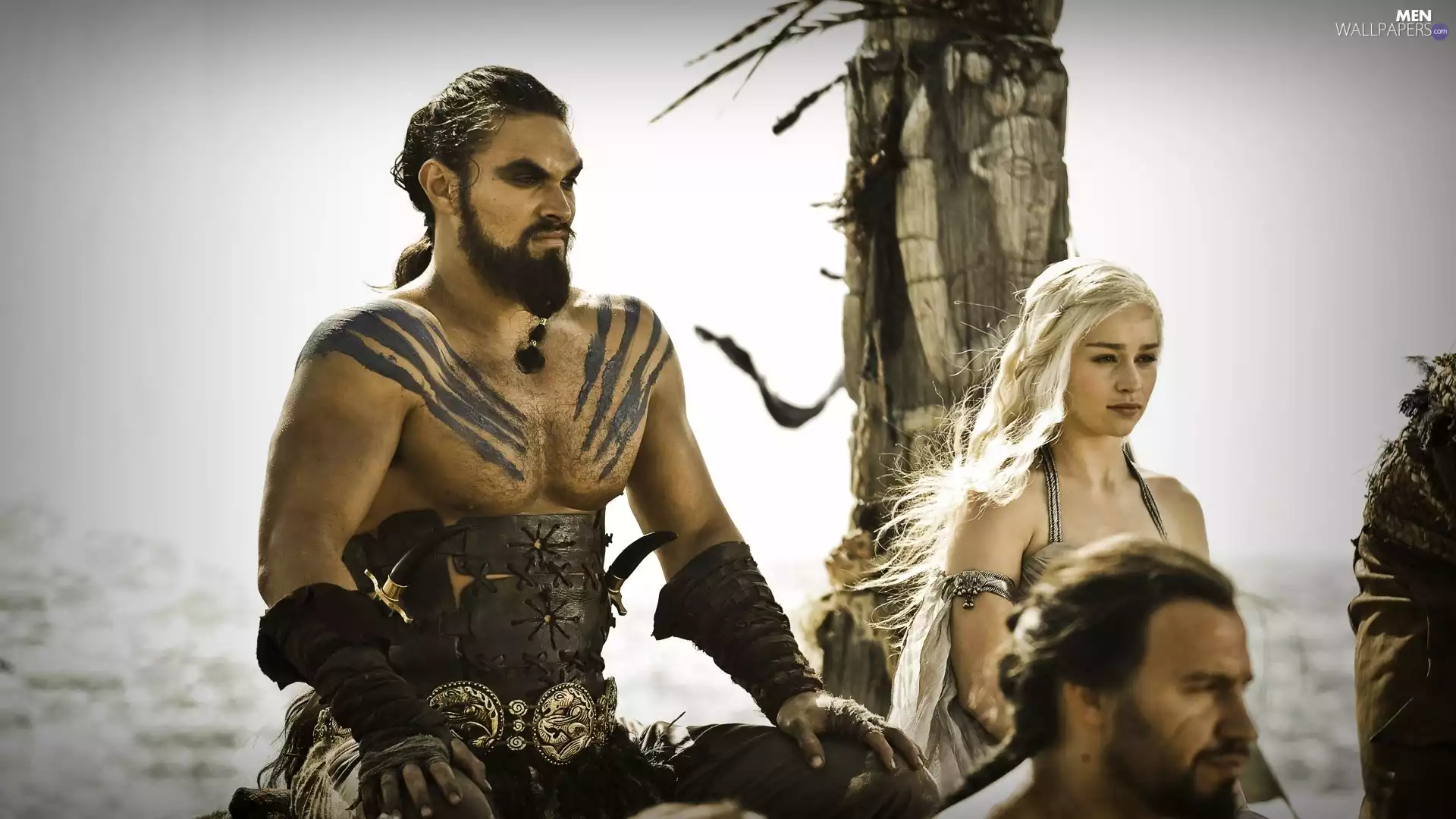 Game of Thrones, Daenerys - Emilia Clarke, Khal Drogo - Jason Momoa, Game Of Thrones