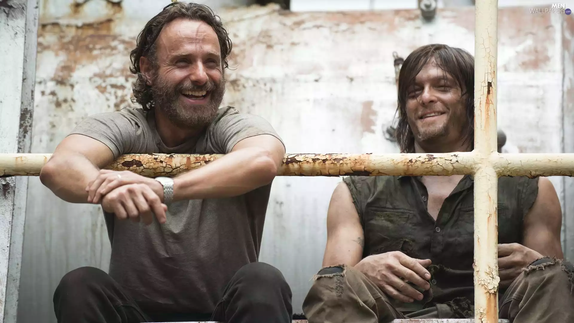 The Walking Dead, Rick Grimes, Norman Reedus, Daryl Dixon, Andrew Lincoln, Living Dead, series, Actors