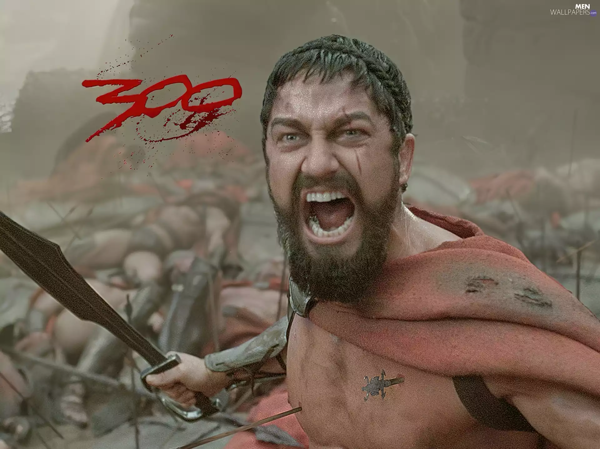 300, dead, Gerard Butler, sword