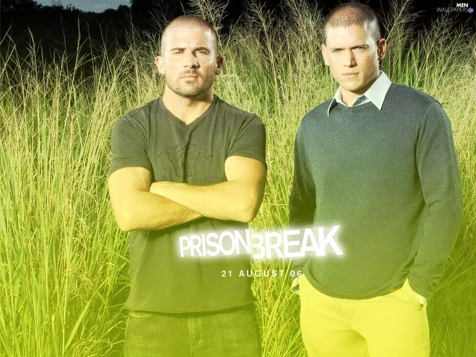 Dominic Purcell, grass, Prison Break, Wentworth Miller, Prison Break