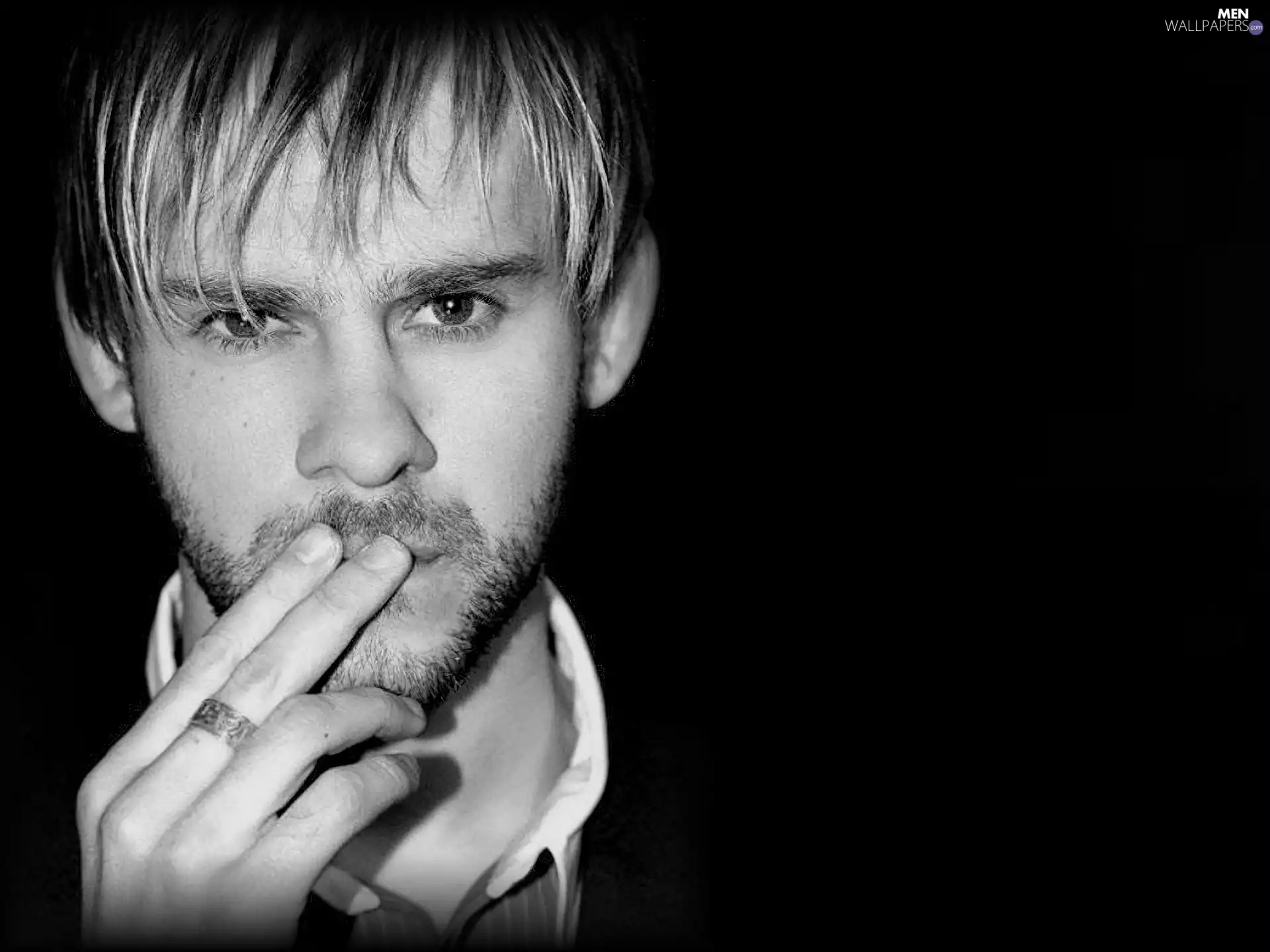 beard, Dominic Monaghan, Light hair
