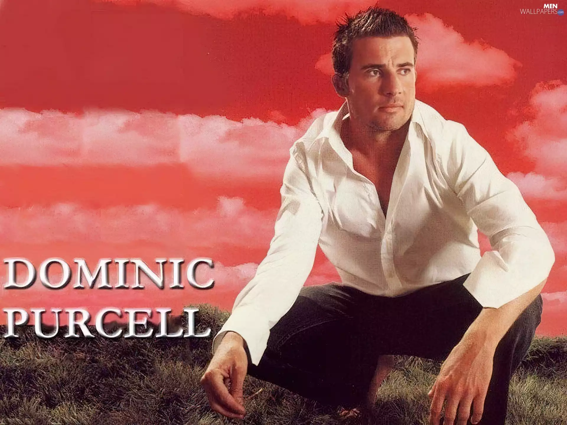jeans, Dominic Purcell, white shirt