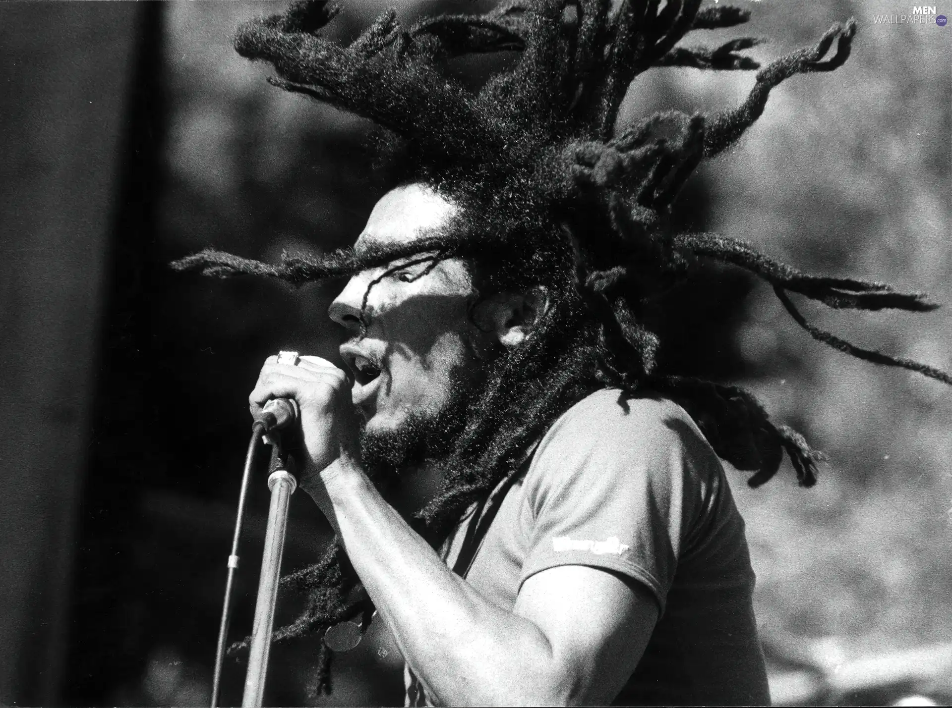 Mike, Bob Marley, dreadlocks