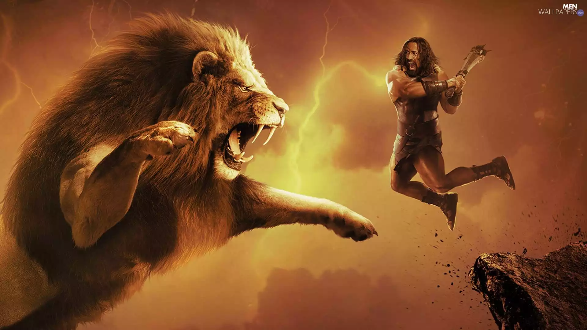 movie, Dwayne Johnson, Lion, Hercules
