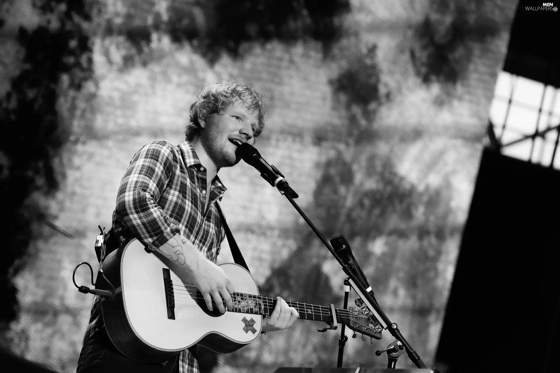Black and white, Ed Sheeran, singer