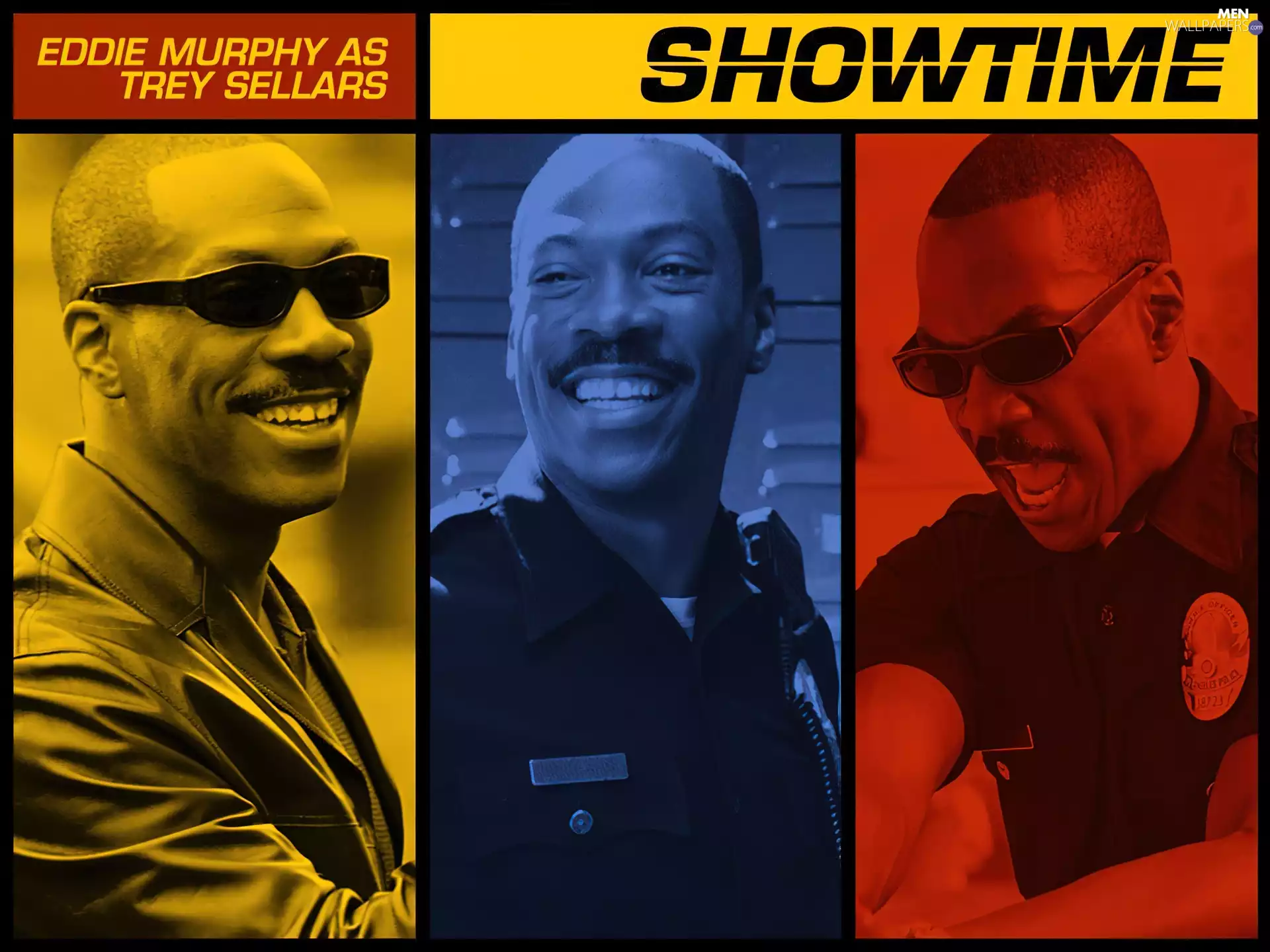 Showtime, police officer, Eddie Murphy, Glasses