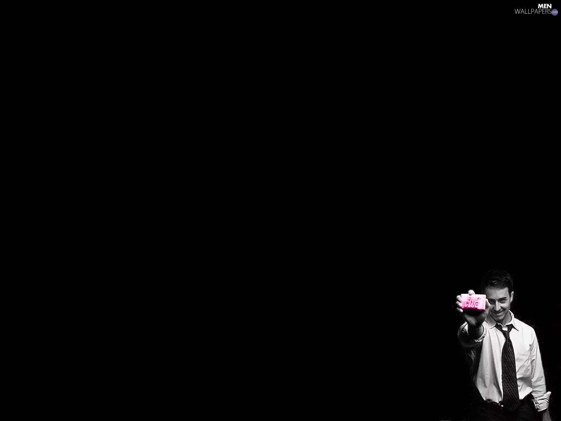 Tie, Edward Norton, white shirt