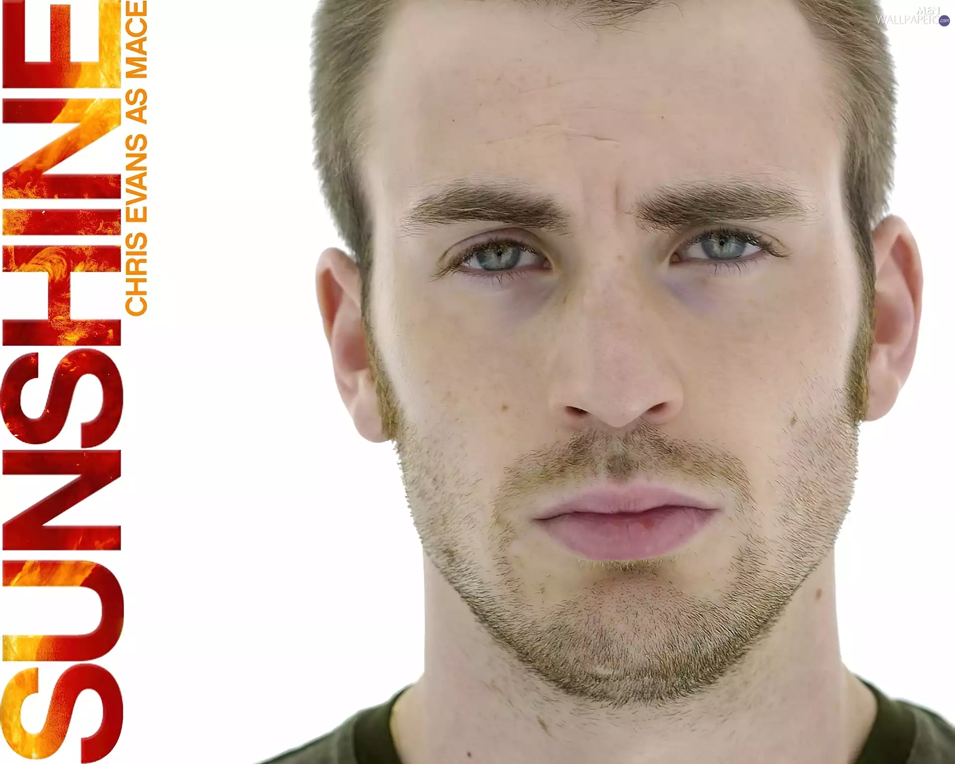 beard, text, Chris Evans, face, Sunshine