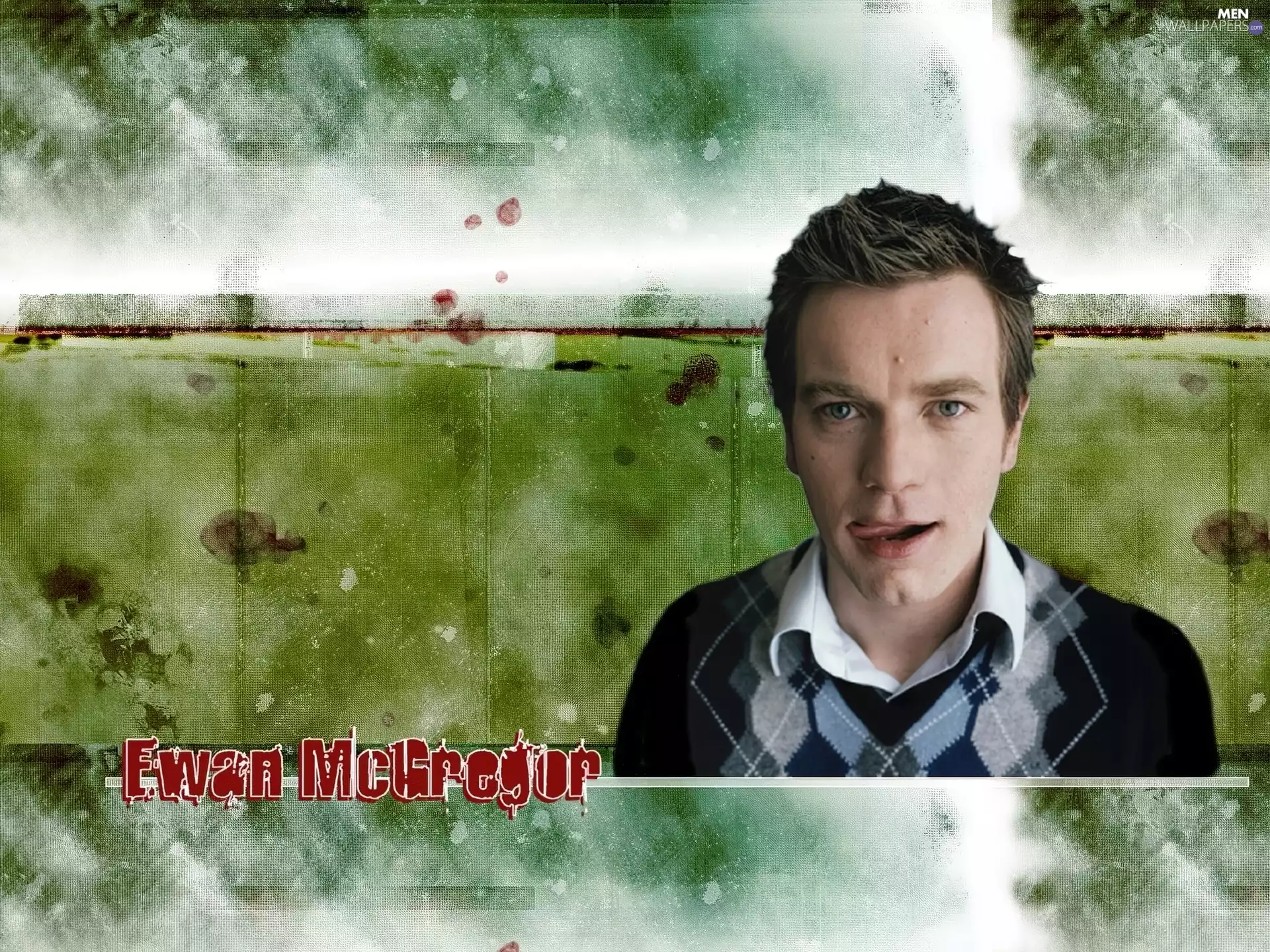 Sweater, Ewan McGregor, Blue eyes