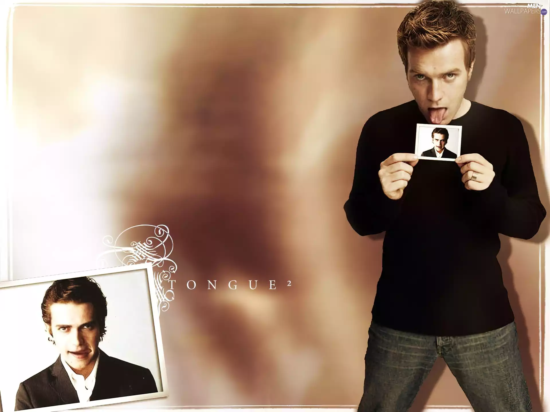 jeans, Ewan McGregor, black sweater