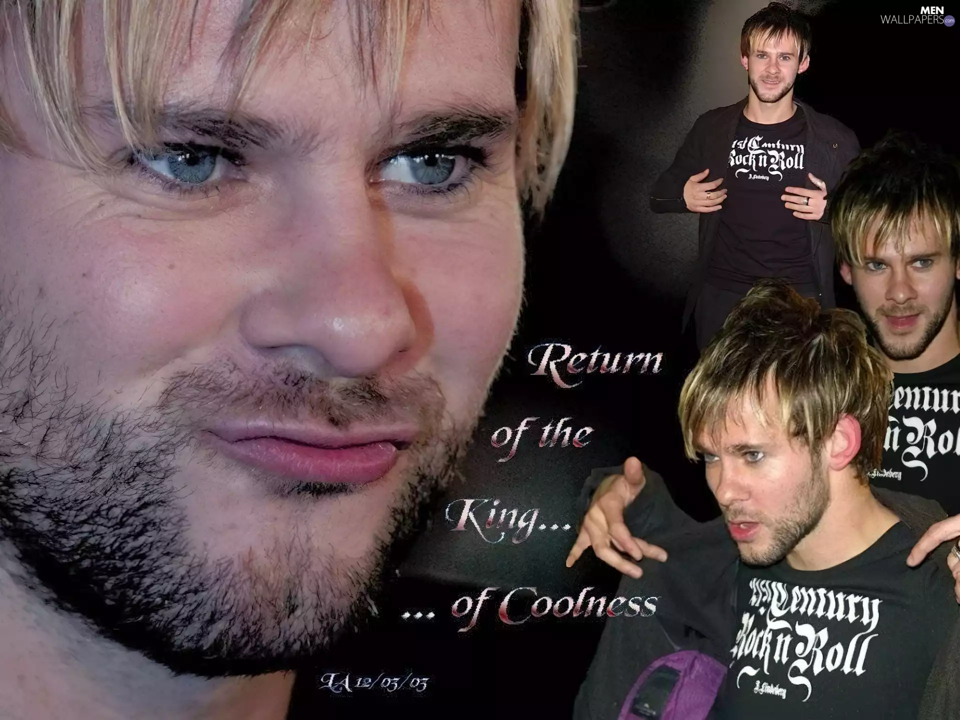 Dominic Monaghan, Blue eyes