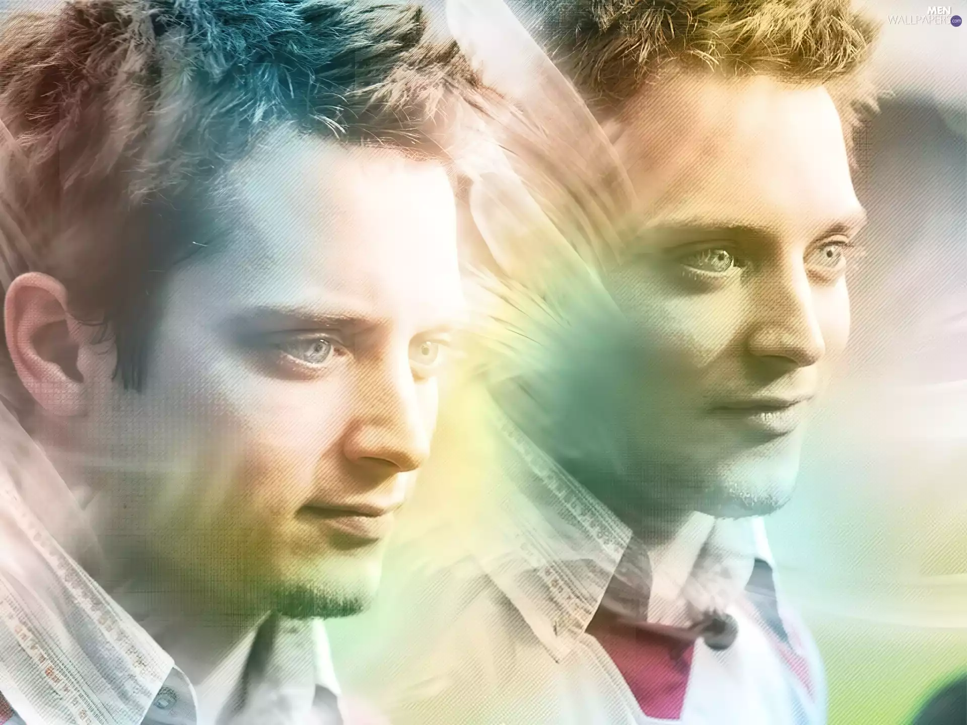 Elijah Wood, Blue eyes