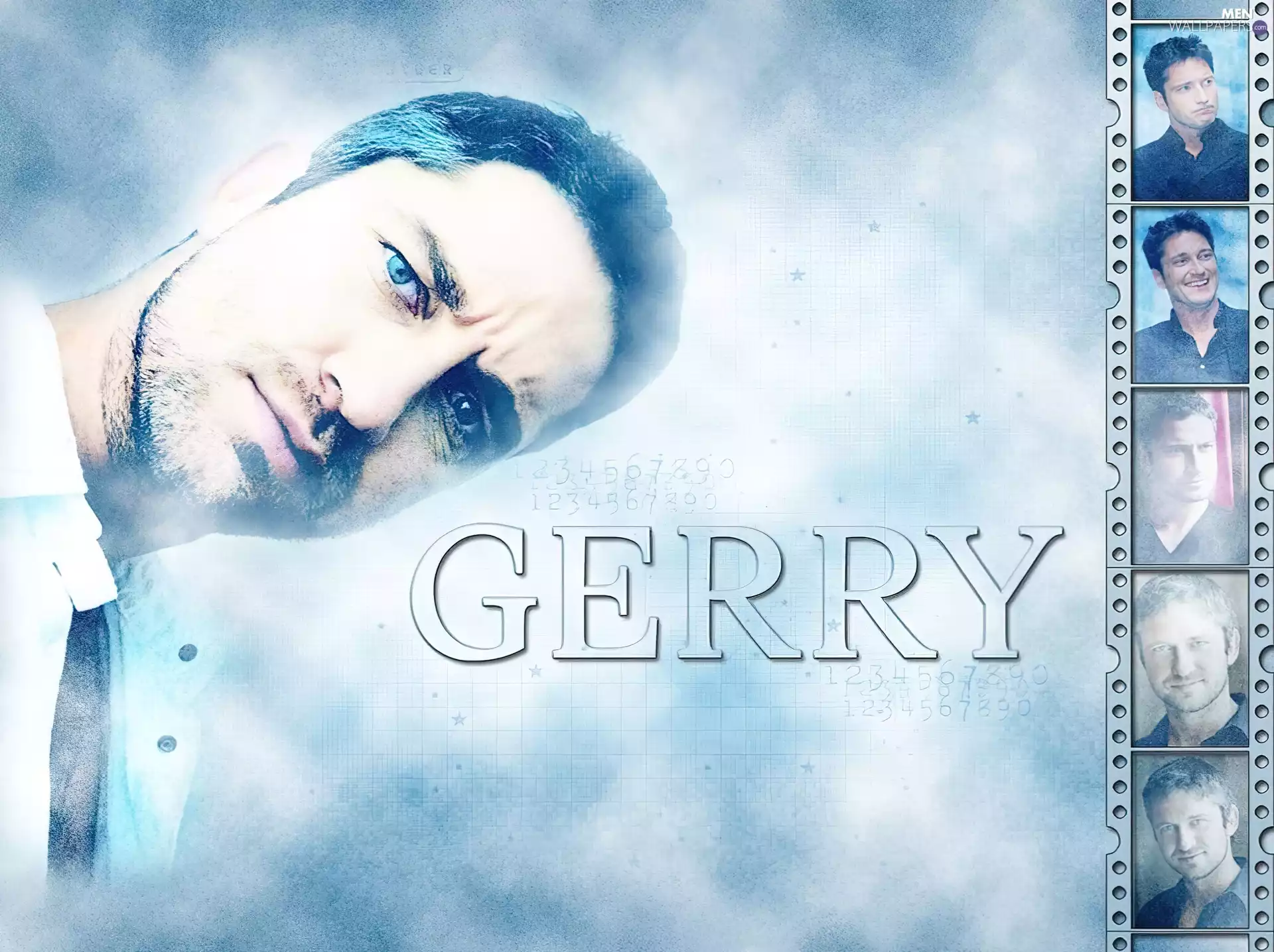 Gerard Butler, Blue eyes