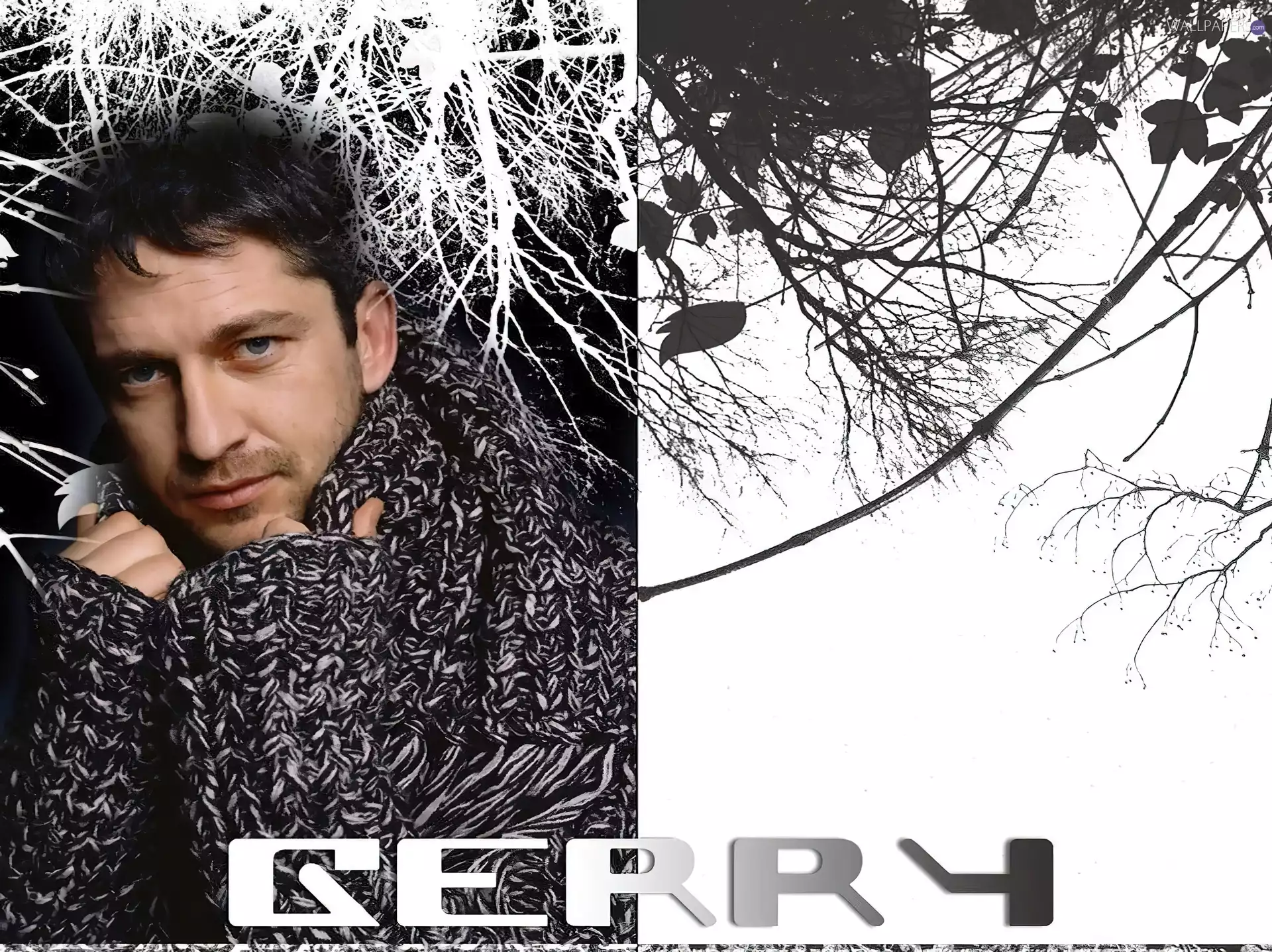 Blue eyes, Gerard Butler, sweater