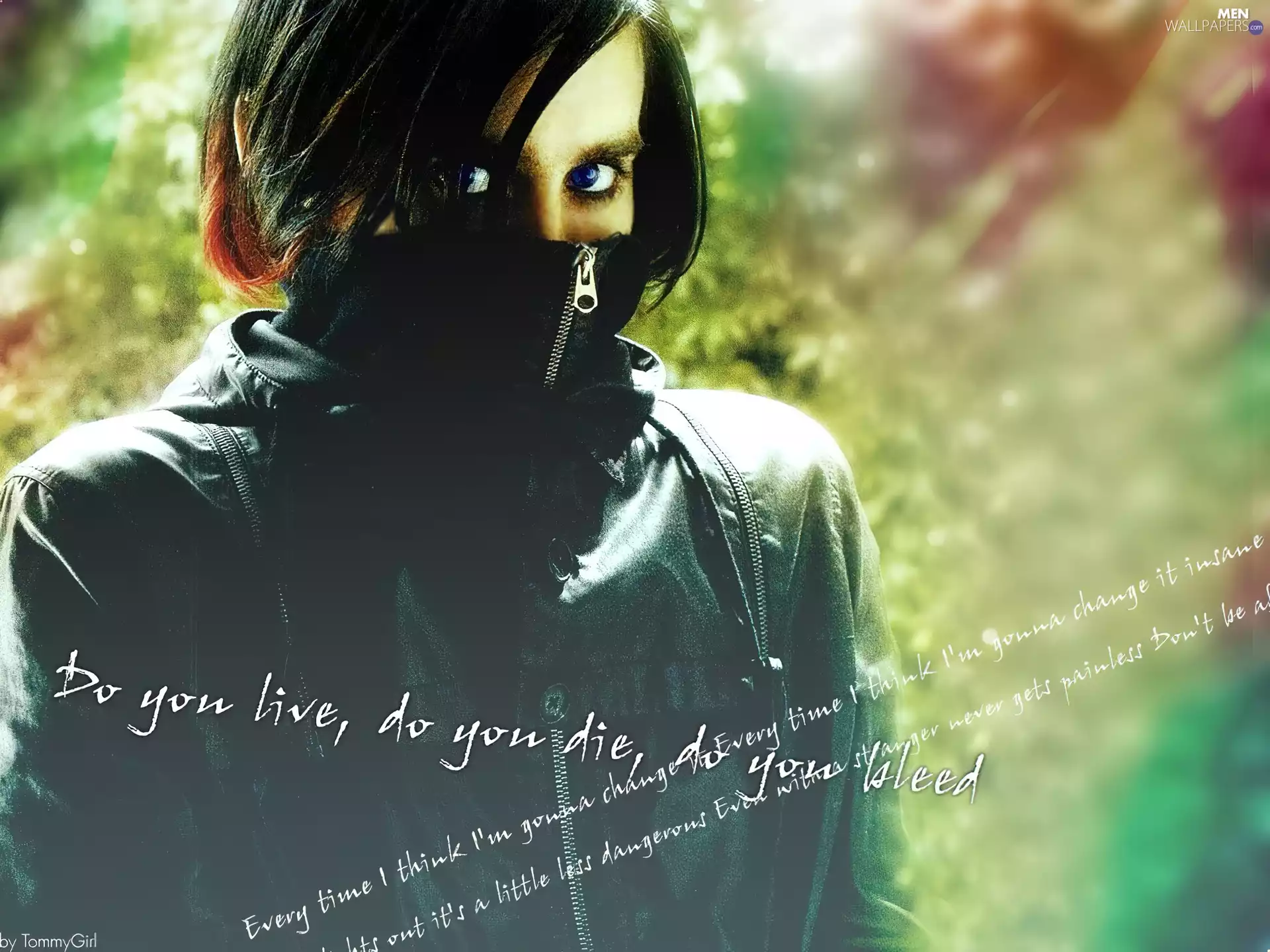 Jared Leto, cornflower eyes