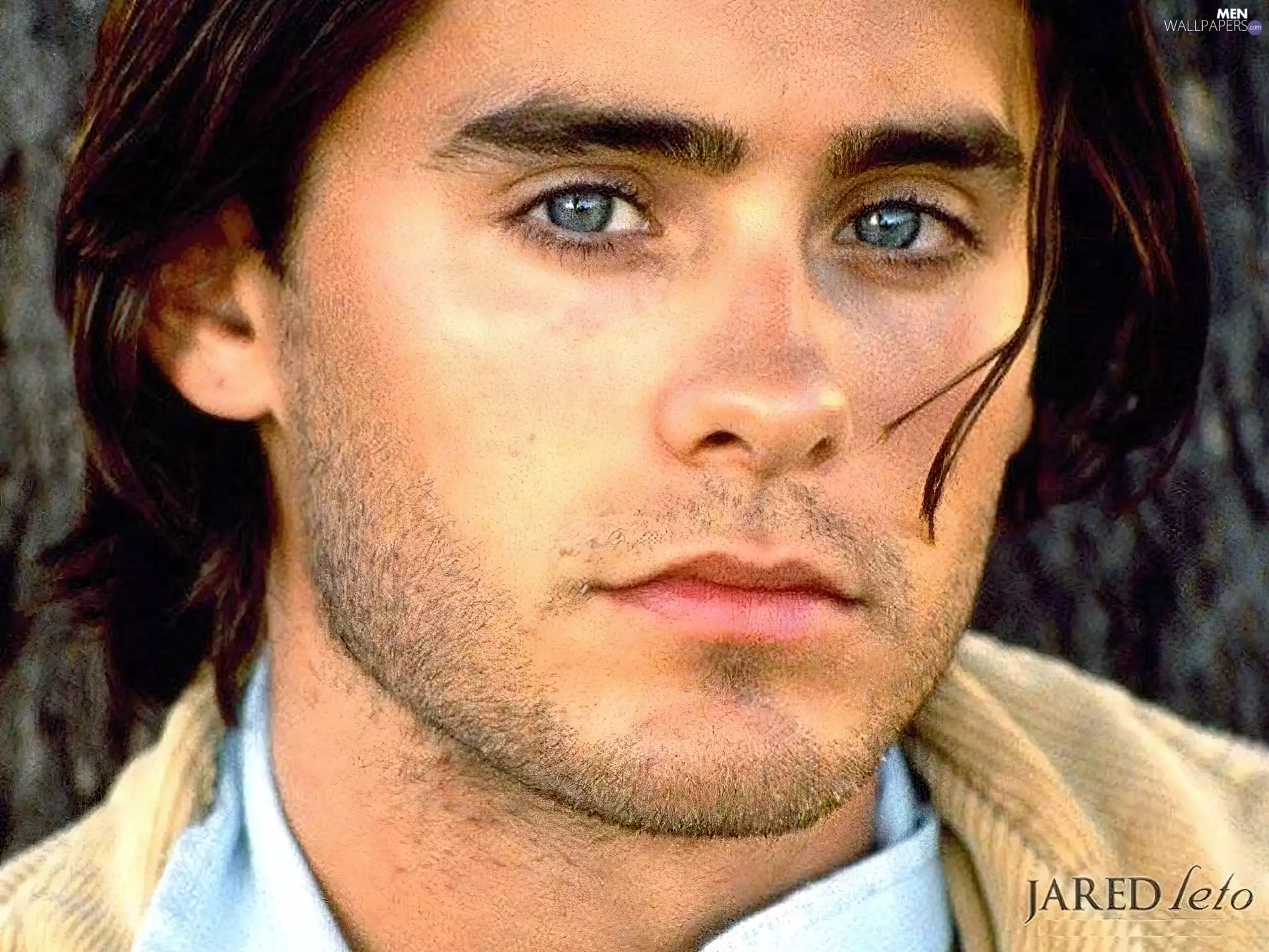 Blue eyes, Jared Leto, hair