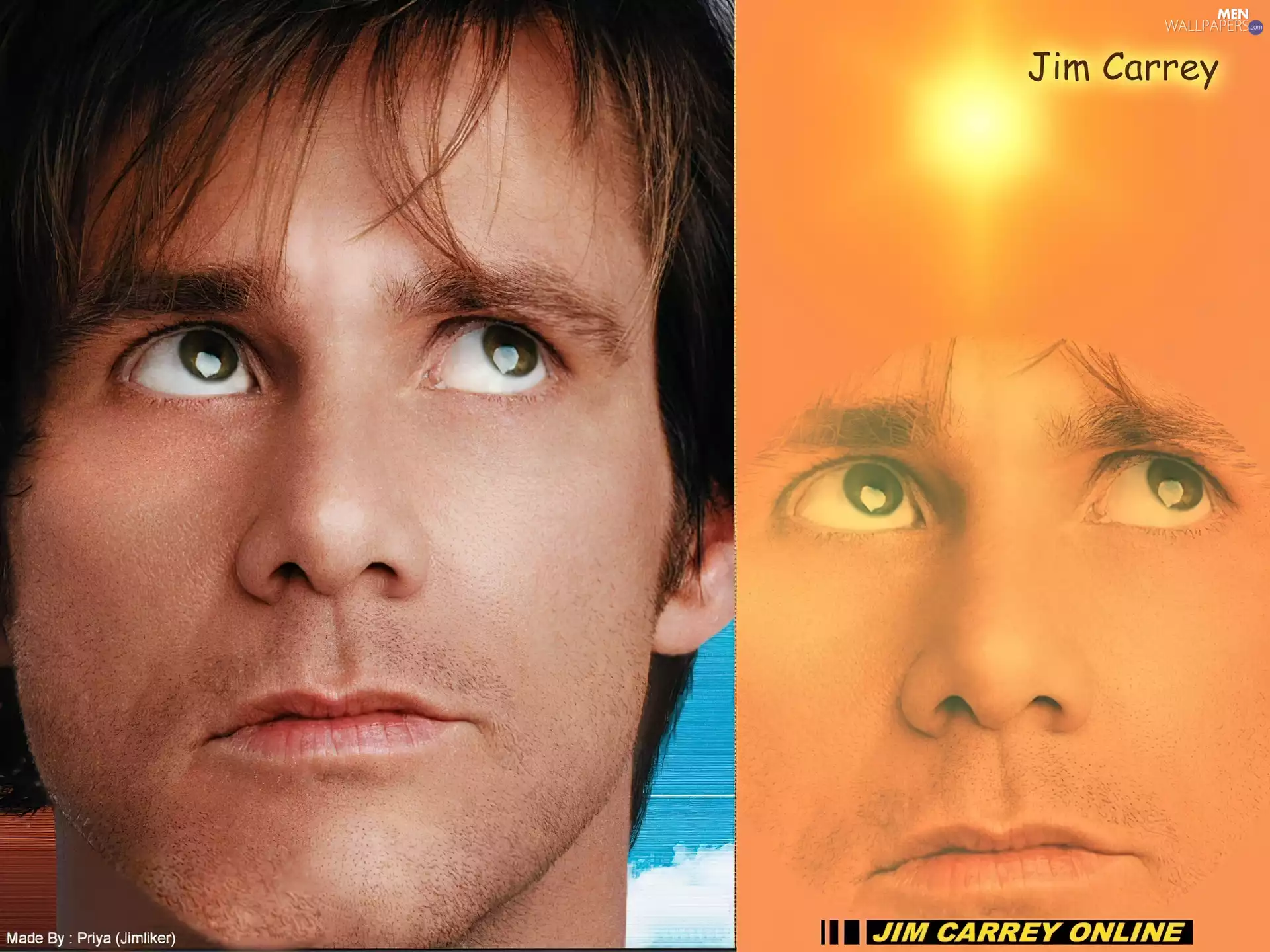 Jim Carrey, dark eyes