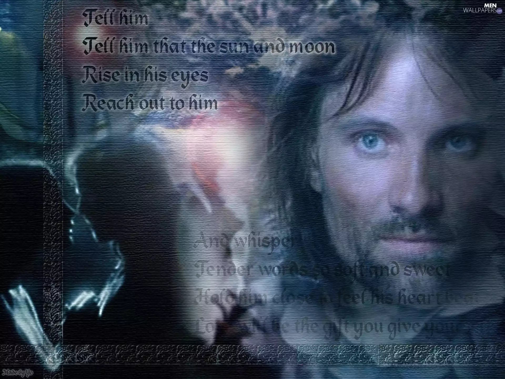 Viggo Mortensen, Blue eyes