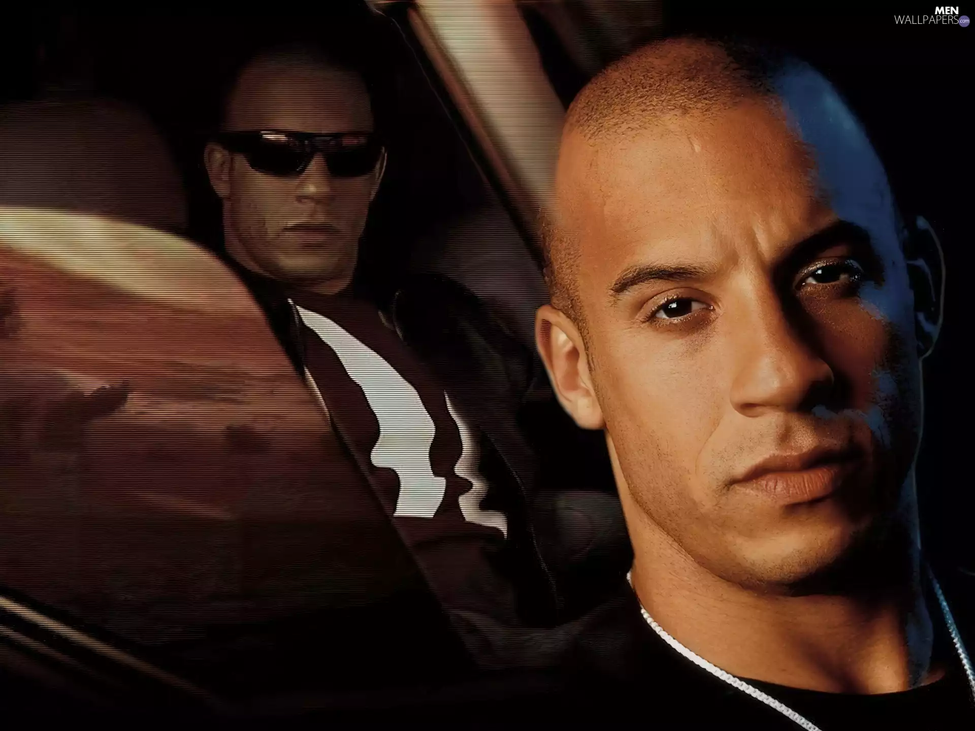 Vin Diesel, dark eyes