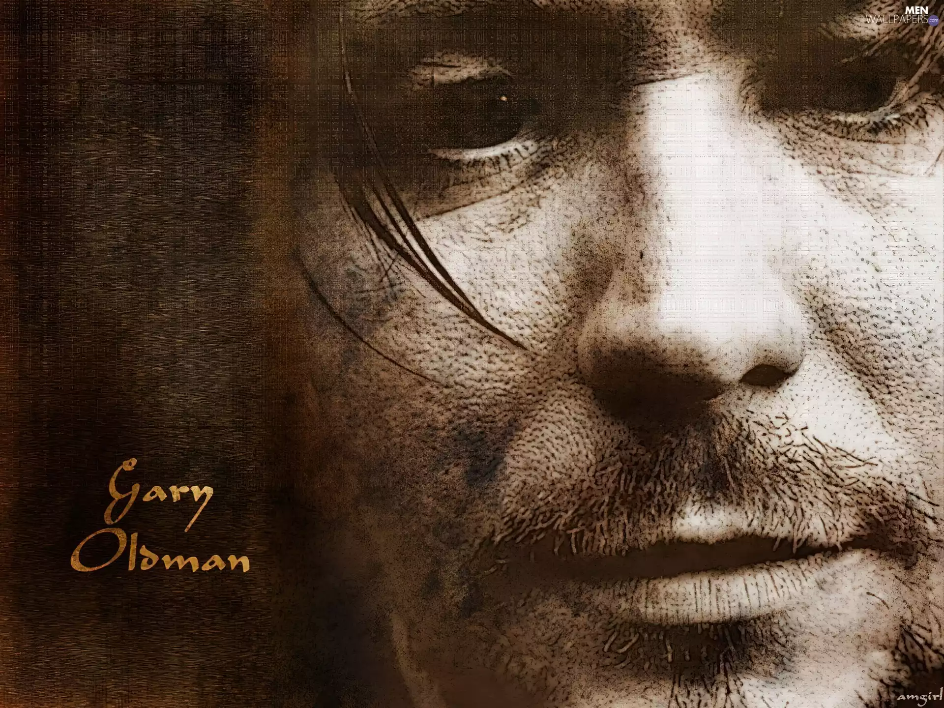 Eyes, Gary Oldman, face