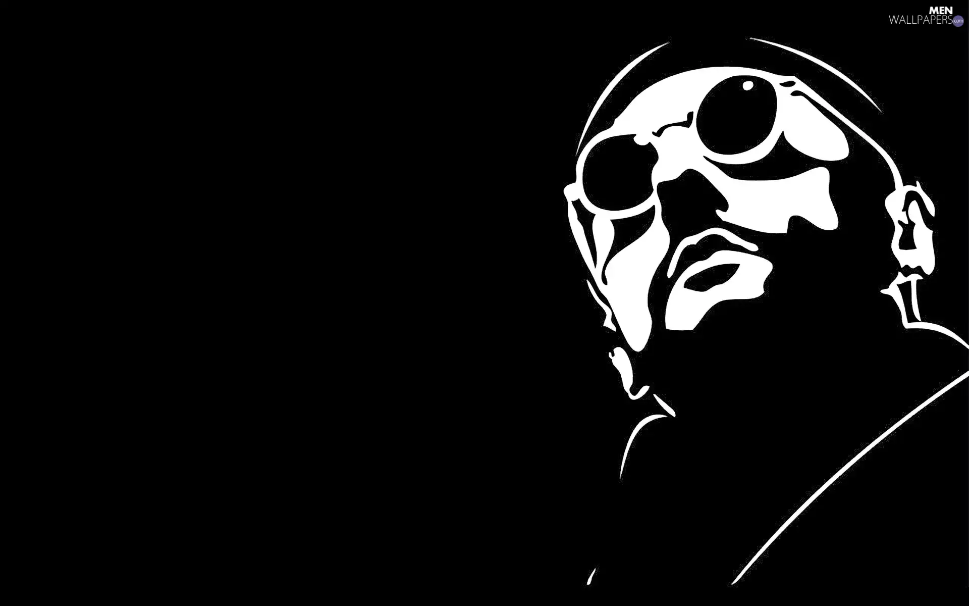 Glasses, Jean Reno, face